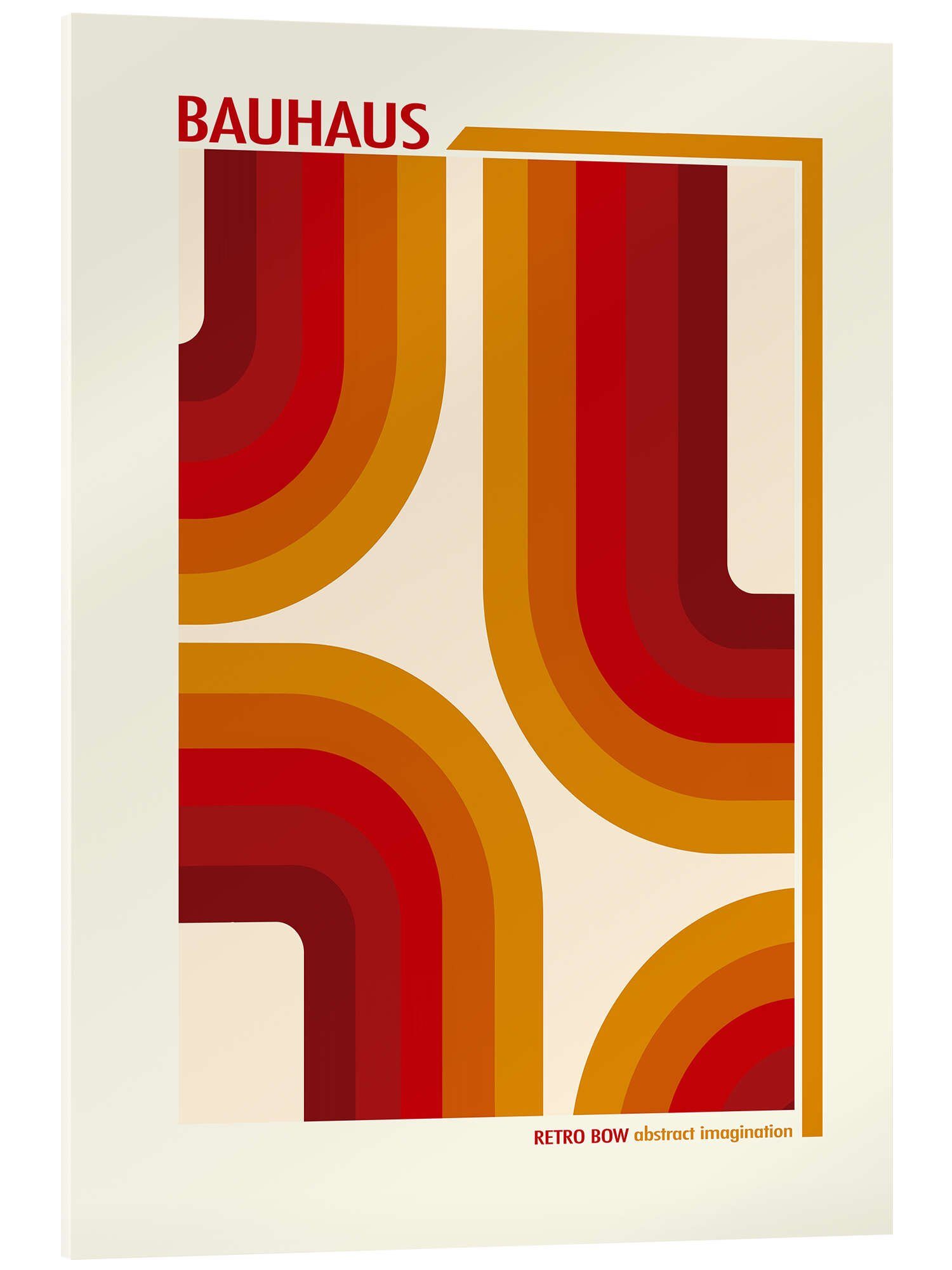 Posterlounge Wandbild Bauhaus - Retro Bow, Mandy Reinmuth, erhältlich als Poster, Leinwandbild, Wandsticker oder Acrylglasbild
