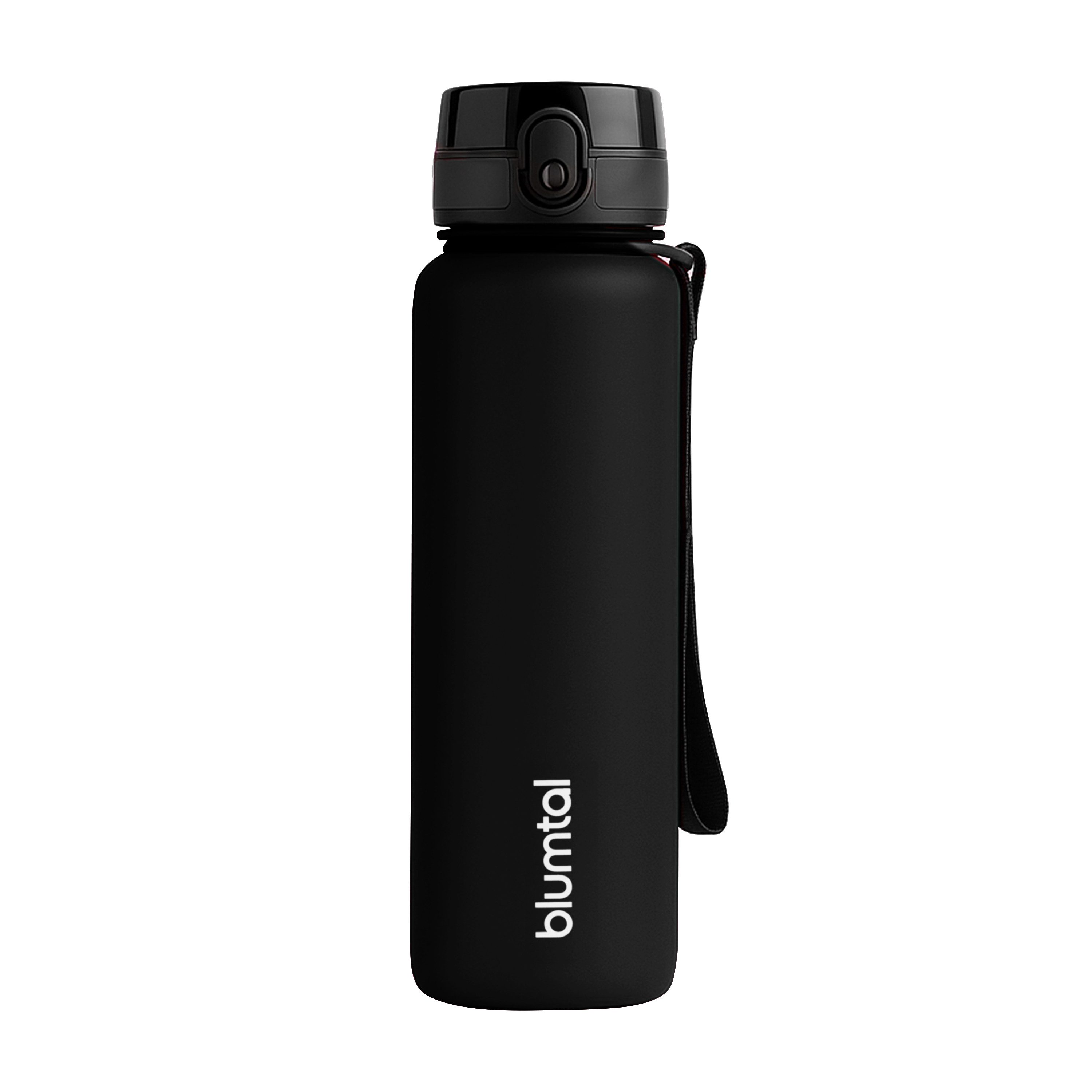 Blumtal Trinkflasche auslaufsichere Trinkflasche Sport + 1-Klick-Verschluss, BPA-freie Wasserflasche mit Sieb - spülmaschinenfest