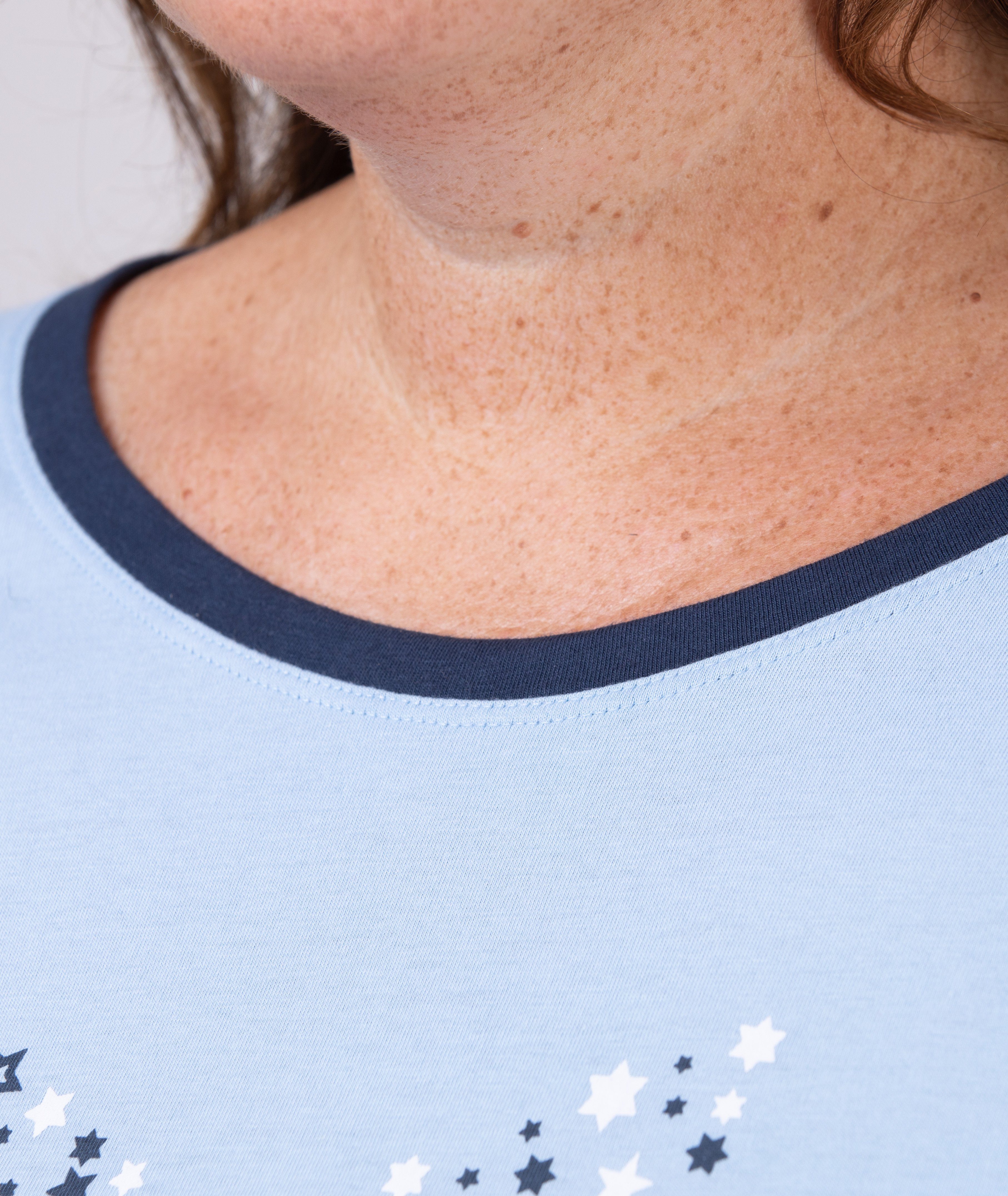 Moonline Pyjama Pyjama in großen Größen (Übergröße XL - 4XL) aus 100% Baumwolle