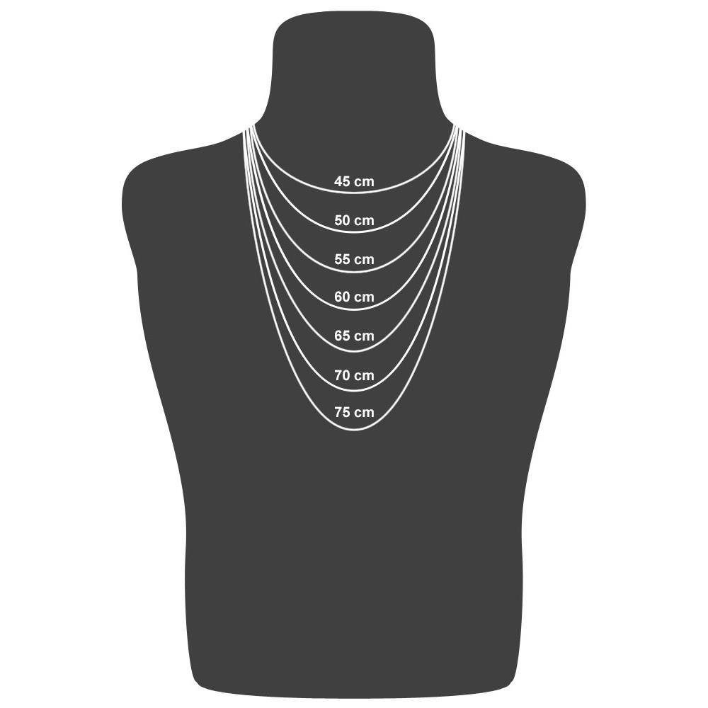 Unique Goldkette Ankerkette für Damen aus 750er Weißgold GC0020