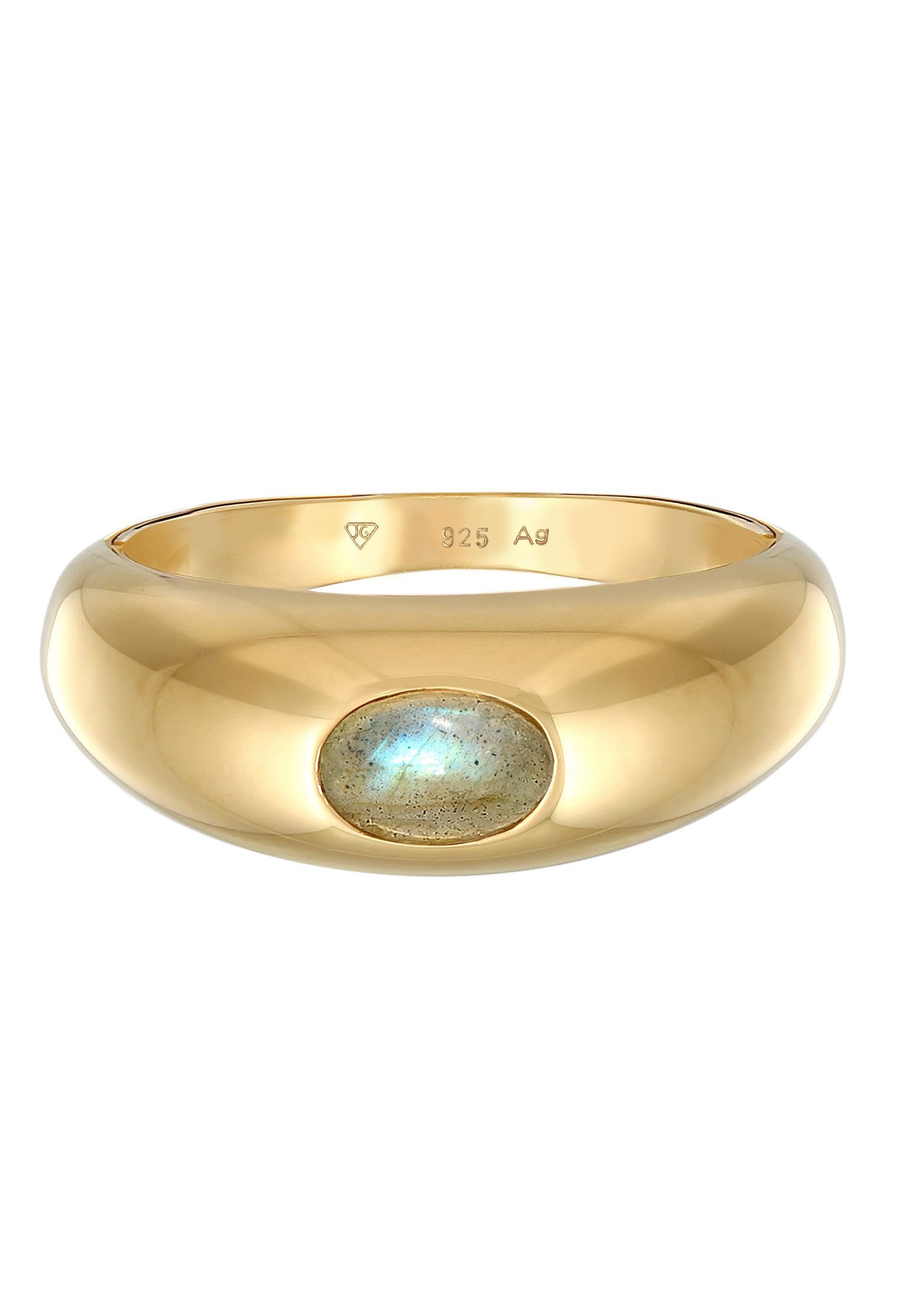 Elli Premium Fingerring Labradorit Edelstein Schlicht günstig online kaufen