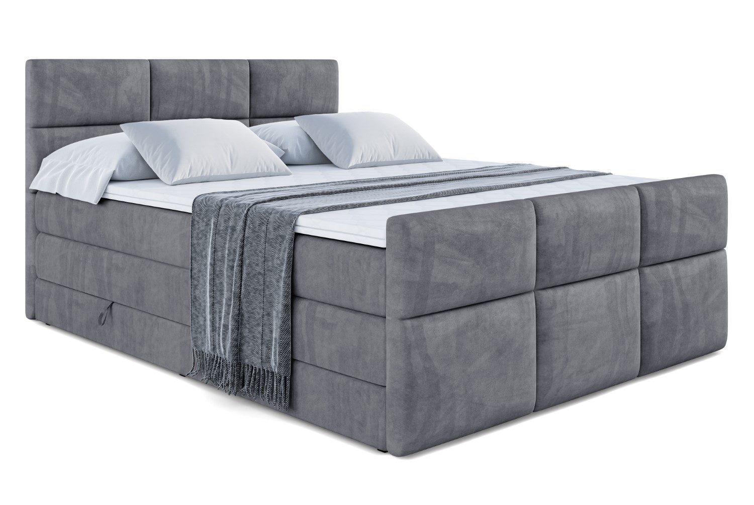 ALTDECOR Boxspringbett OHIO-Z KING (Multipocket-Matratze H4, H3 Matratze Bo günstig online kaufen