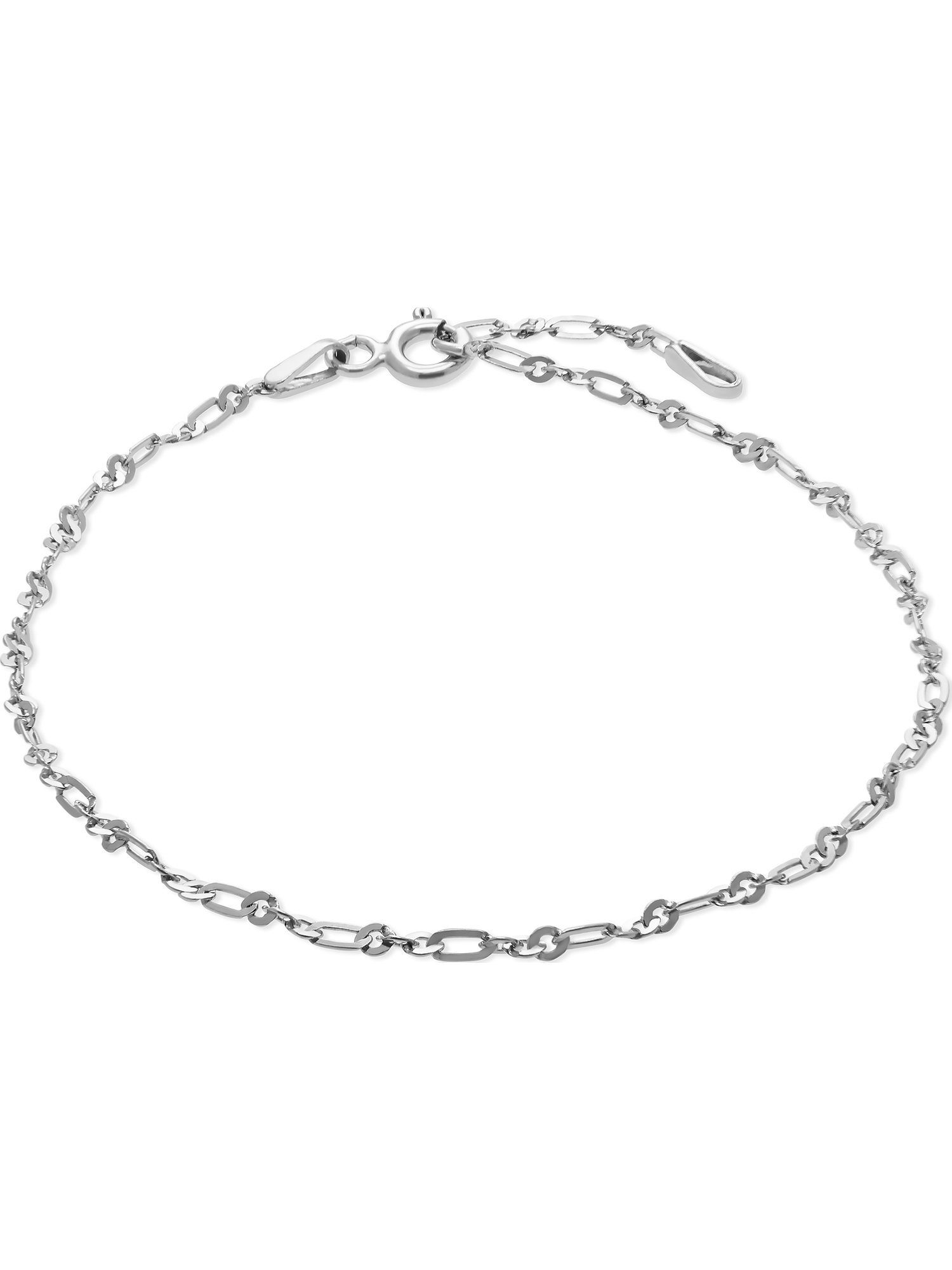 FAVS Silberarmband FAVS Unisex-Armband 925er Silber, Klassisch, Maßangaben:  Länge: 19 cm, Zwischenöse bei: 17 cm, Stärke: 0,6 mm