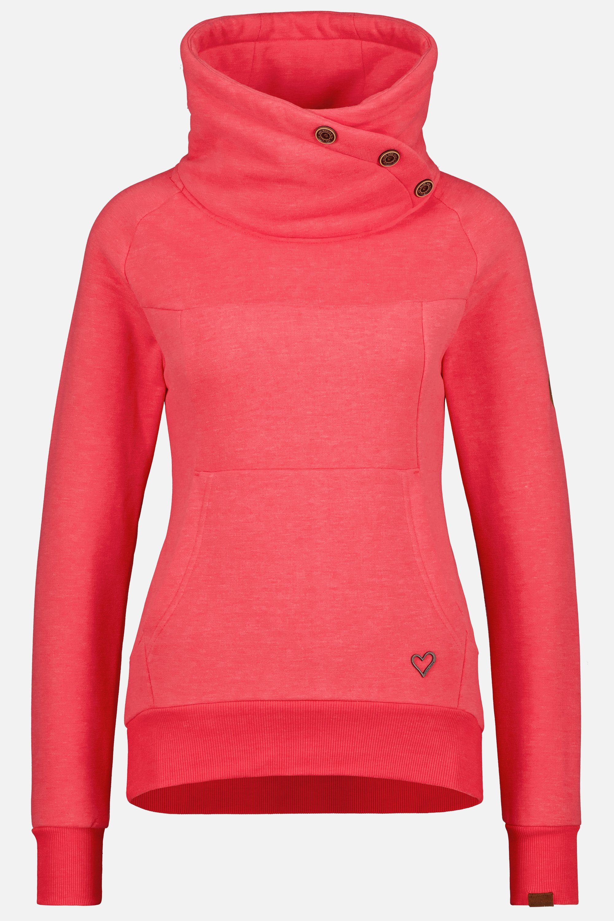 melange & Sweatshirt Sweatshirt A VioletAK Pullover Rundhalspullover, Kickin Alife coral Damen