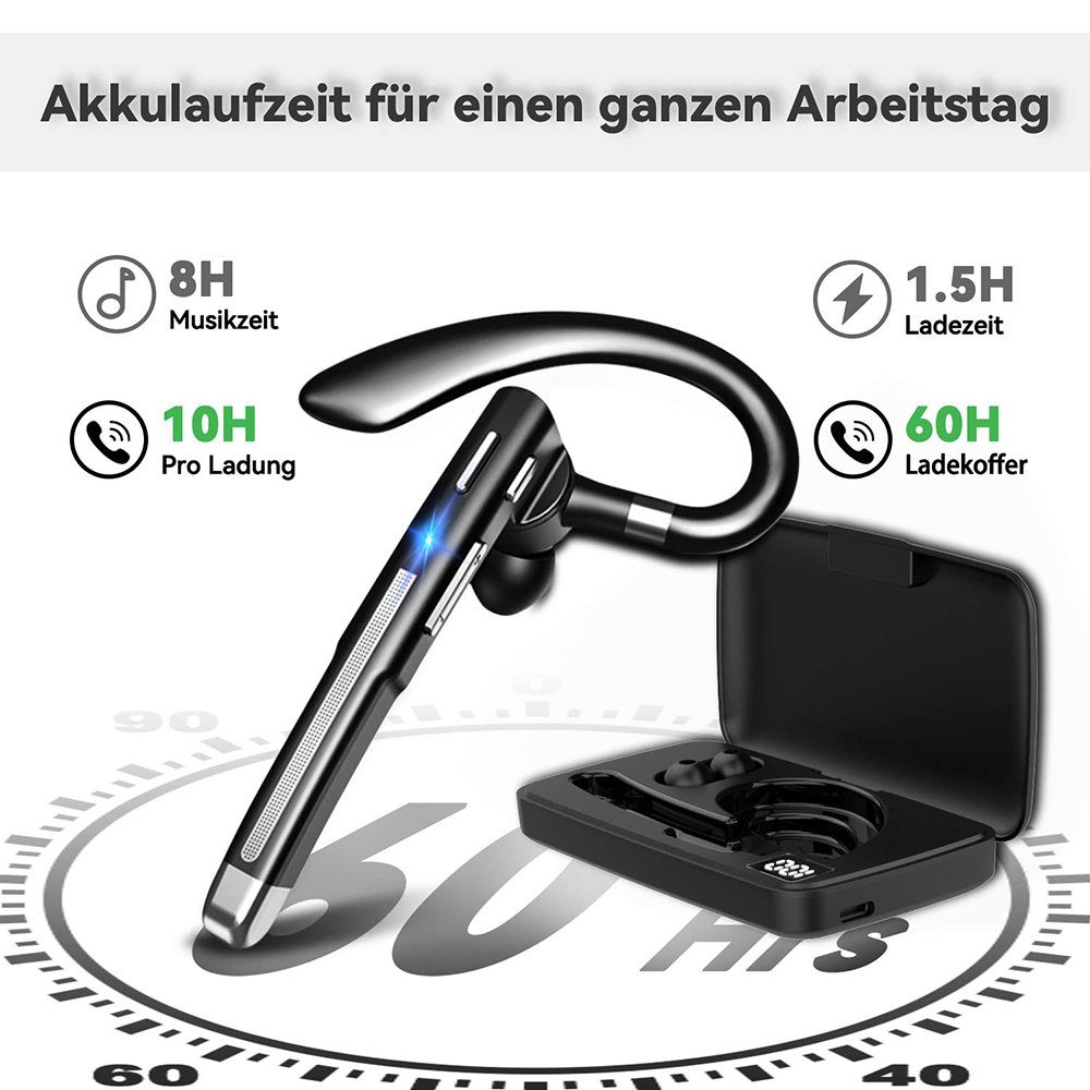 5.1 Headset Bluetooth Bluetooth Mikrofon, 8.0 mit GelldG Bluetooth-Kopfhörer mit Headset CVC