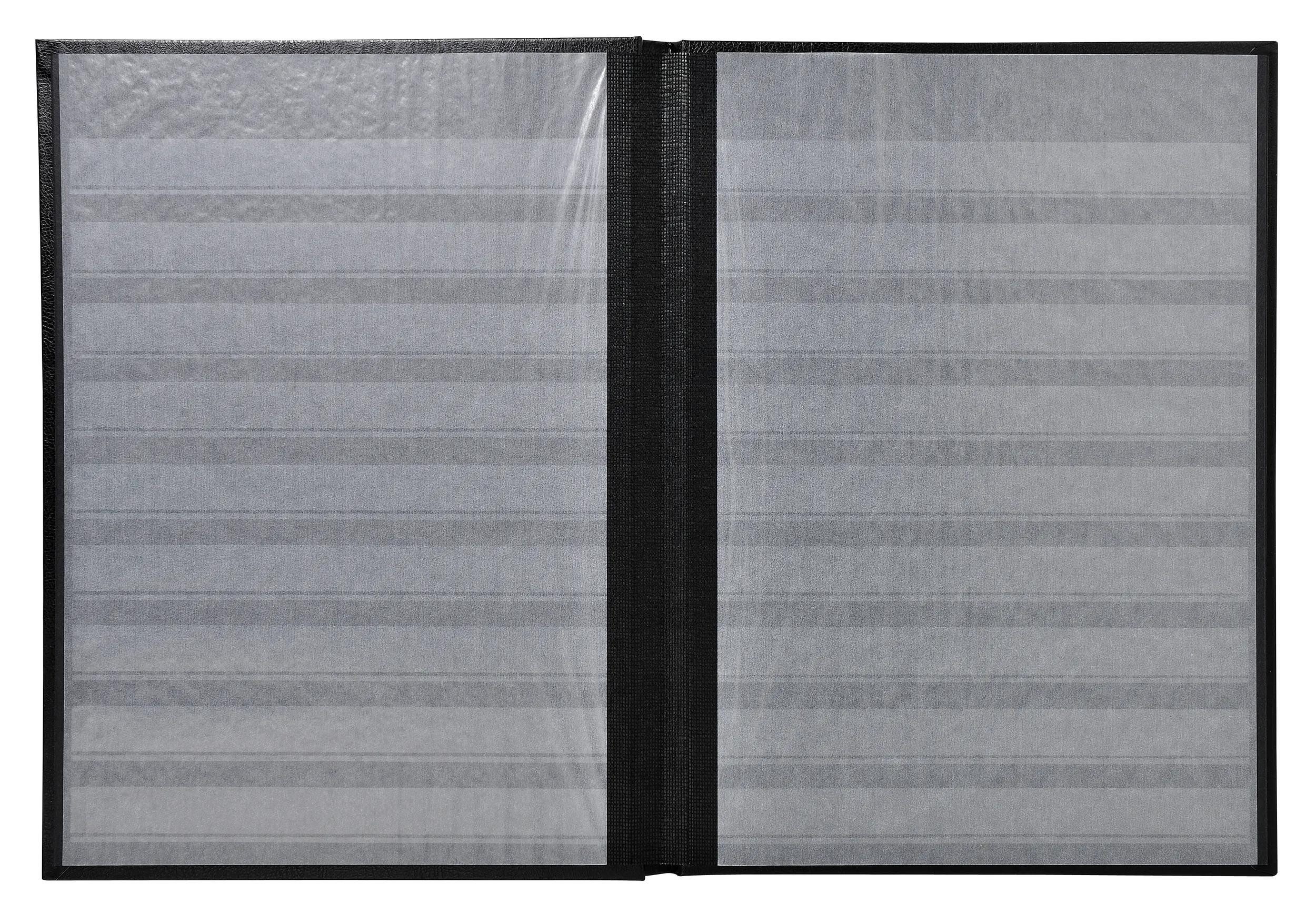 EXACOMPTA Münzetui Briefmarken Einsteckalbum Halbleder 16 Seiten 225x305cmSchwarz 26131E, Fotoalben Sammler – Bild 4 von 5