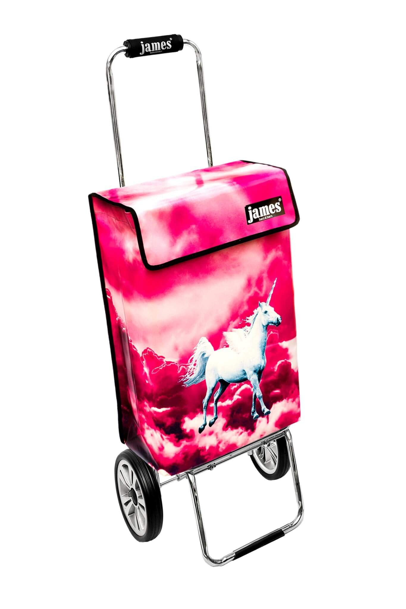 james Einkaufstrolley PEGASUS - stabiler Einkaufswagen mit individuellem Design, Handmade in Austria - Einkaufsbegleiter mit viel Stauraum - trägt 40kg