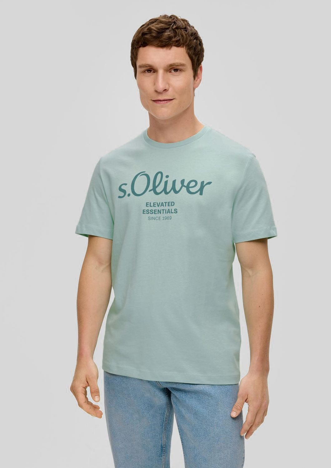 s.Oliver T-Shirt mit Metallic-Logo-Aufdruck im 2er günstig online kaufen