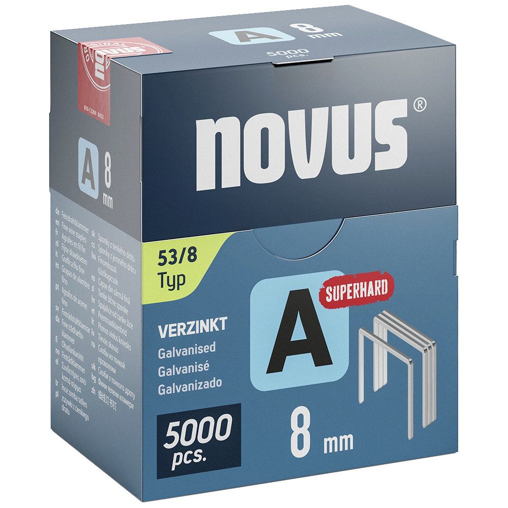 NOVUS Tackerklammer Novus Tools 042-0762 Feindrahtklammern Typ 53 5000 St. Abmessungen (L