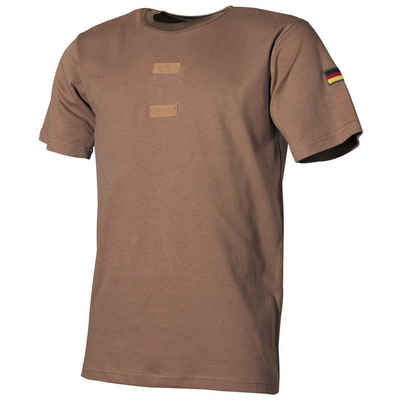 MFH T-Shirt MFH BW Tropenunterhemd, Klett, Nationalitätsabzeichen, coyote tan (1-tlg) Atmungsaktiv