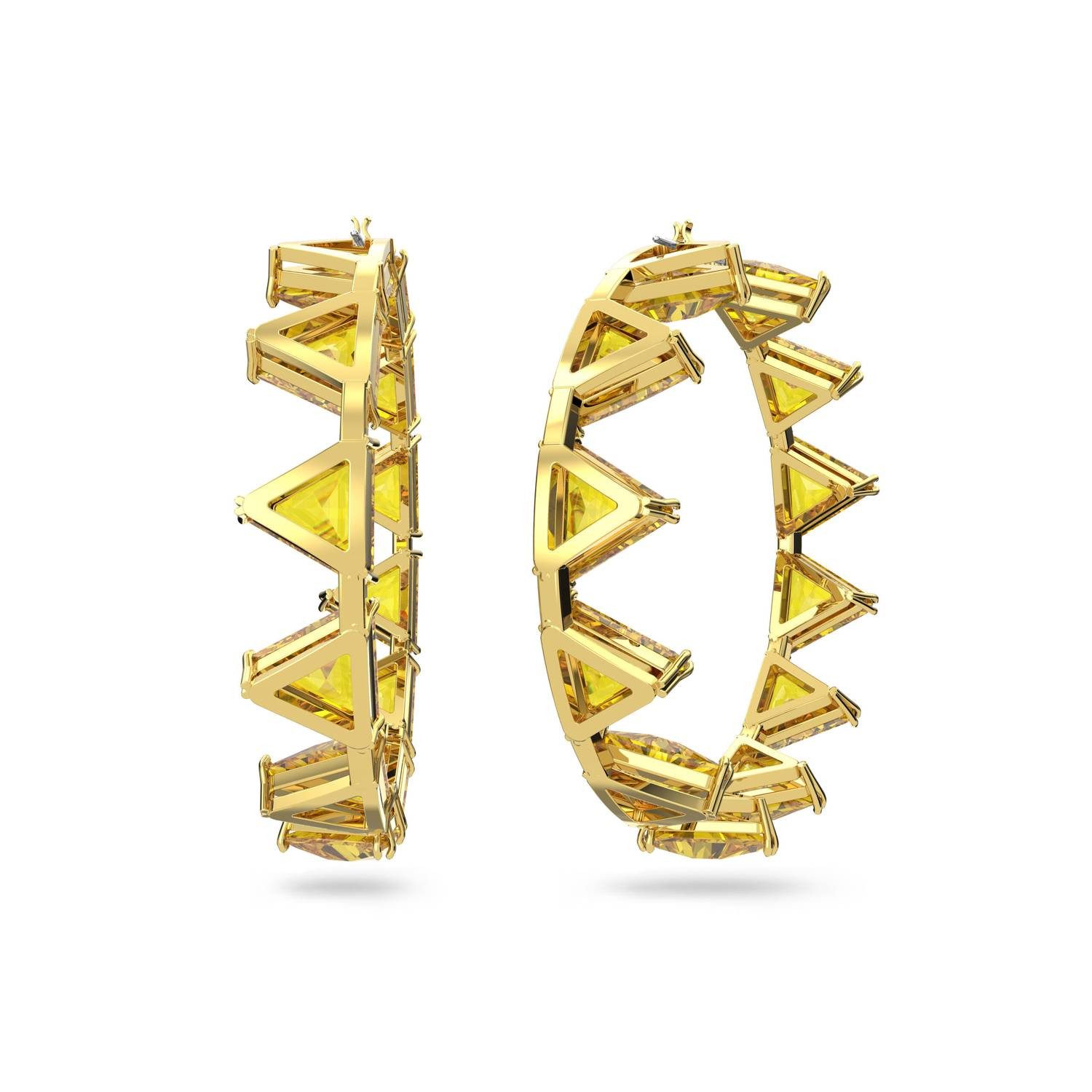 Swarovski Paar Creolen Ortyx gelb...