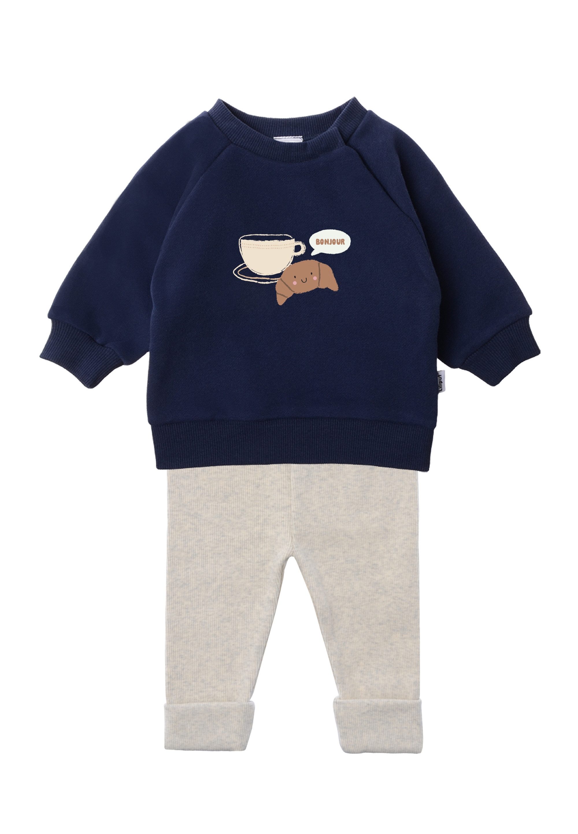 Liliput Sweatanzug Croissant Bonjour (2-tlg), bestehend aus Leggings und Sweatshirt