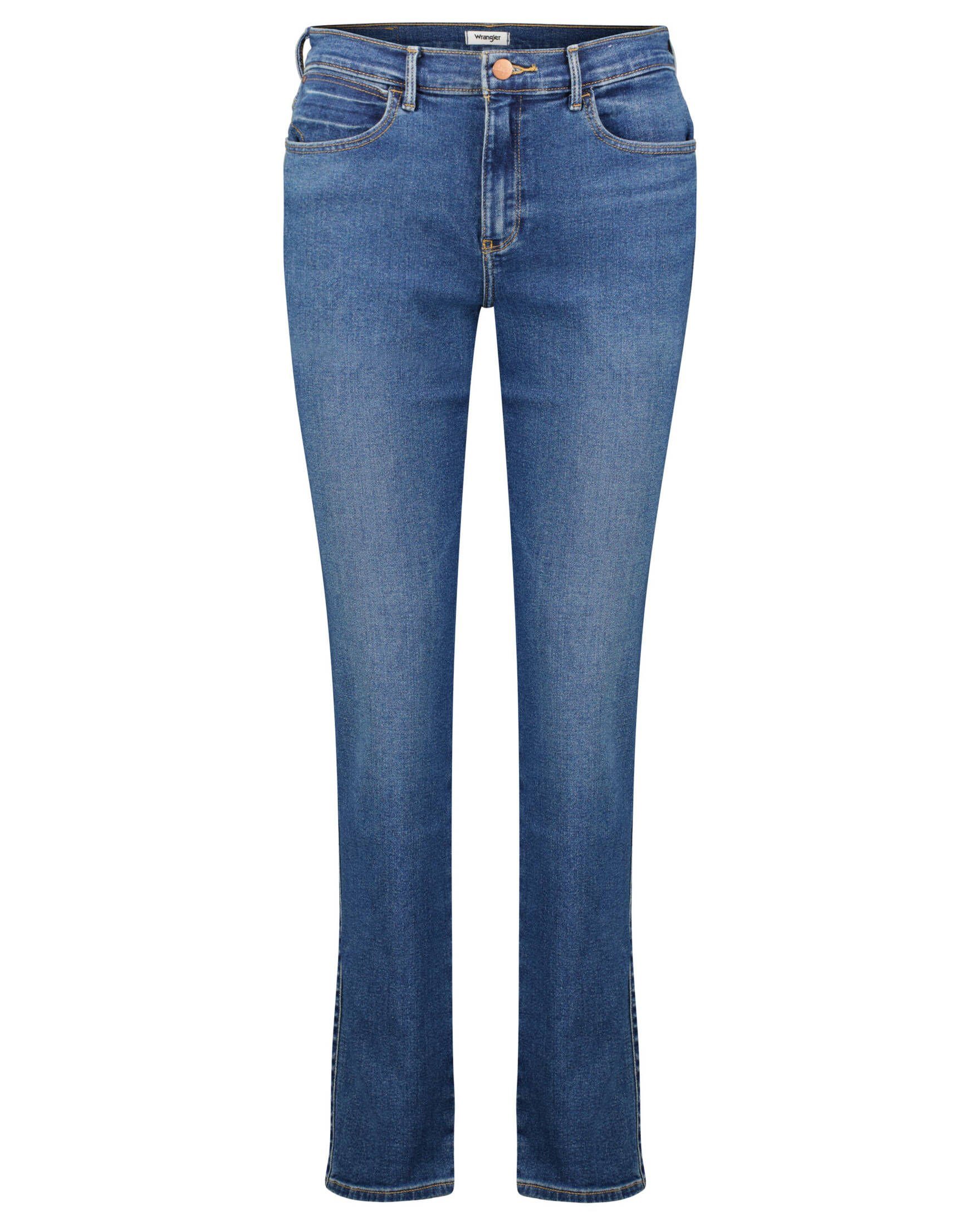 Wrangler 5-Pocket-Jeans Damen Jean BLUE NOISE Slim Fit verkürzt (1-tlg)
