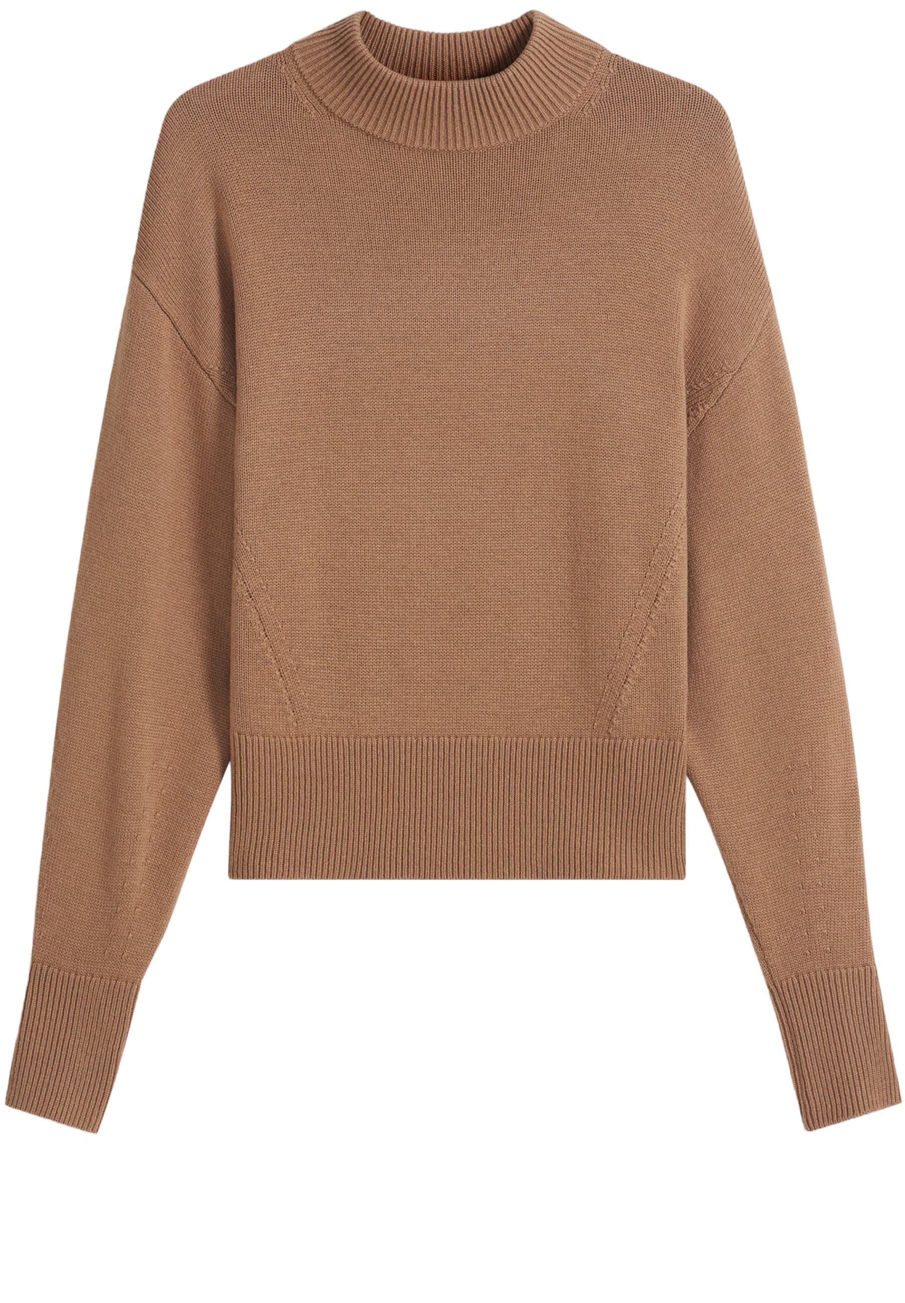 HUGO Strickpullover Sorellenio mit Stehkragen (1-tlg)