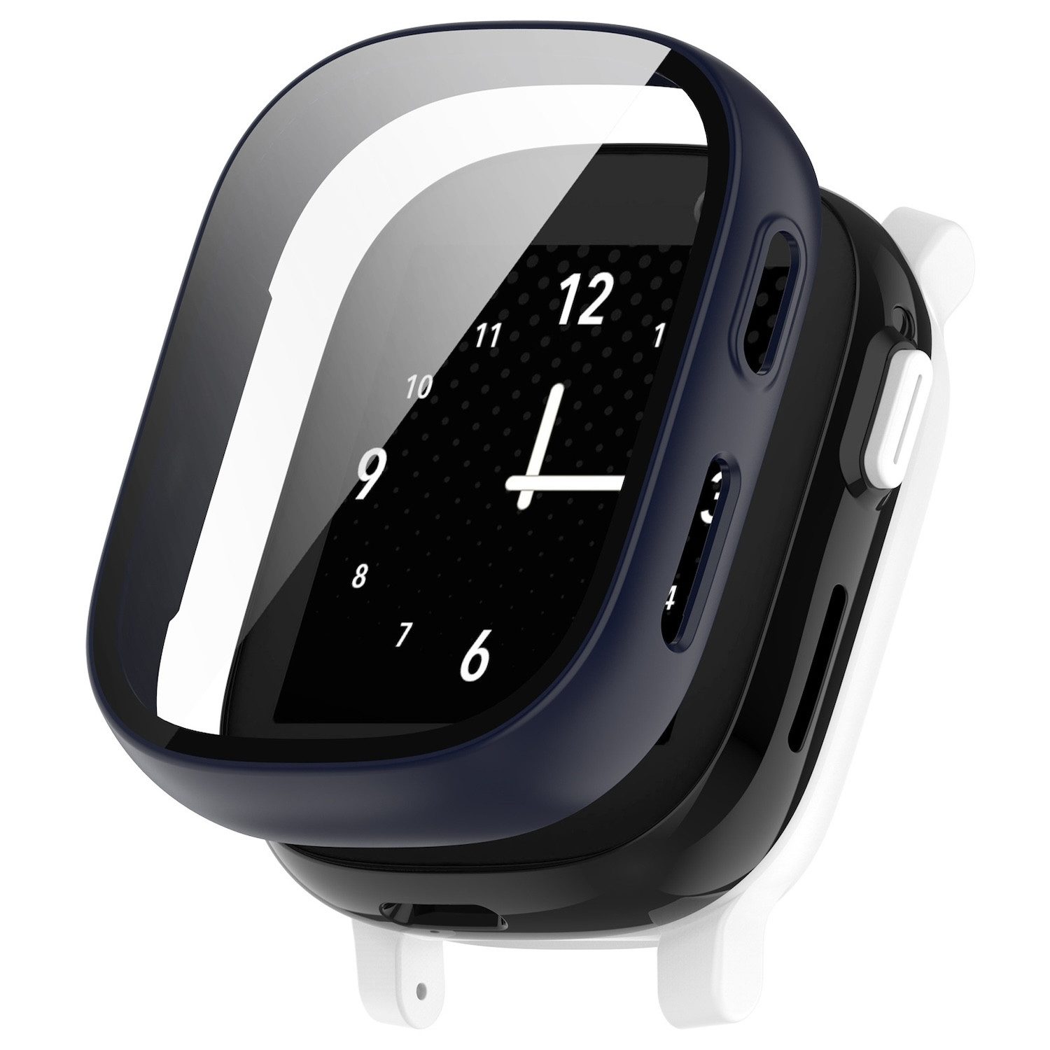 Wigento Smartwatch-Hülle Für Xplora X6 Play / X6 Children Schutz Hülle + 3D Glas Dunkelblau