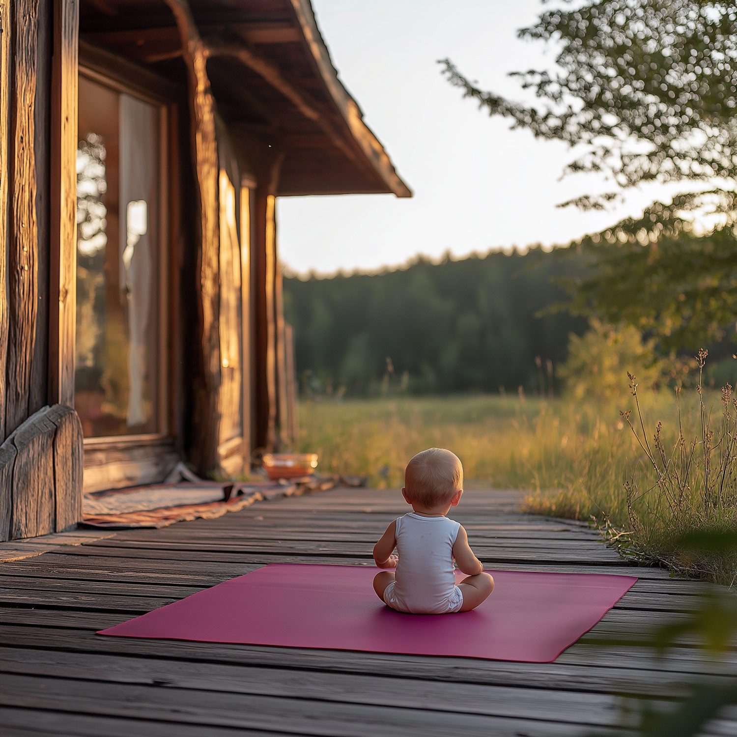 Eco Krabbelmatte Spielmatte (60x100cm, Pflaume), Öko-Tex 100 zertifiziert, komplett in Deutschland hergestellt