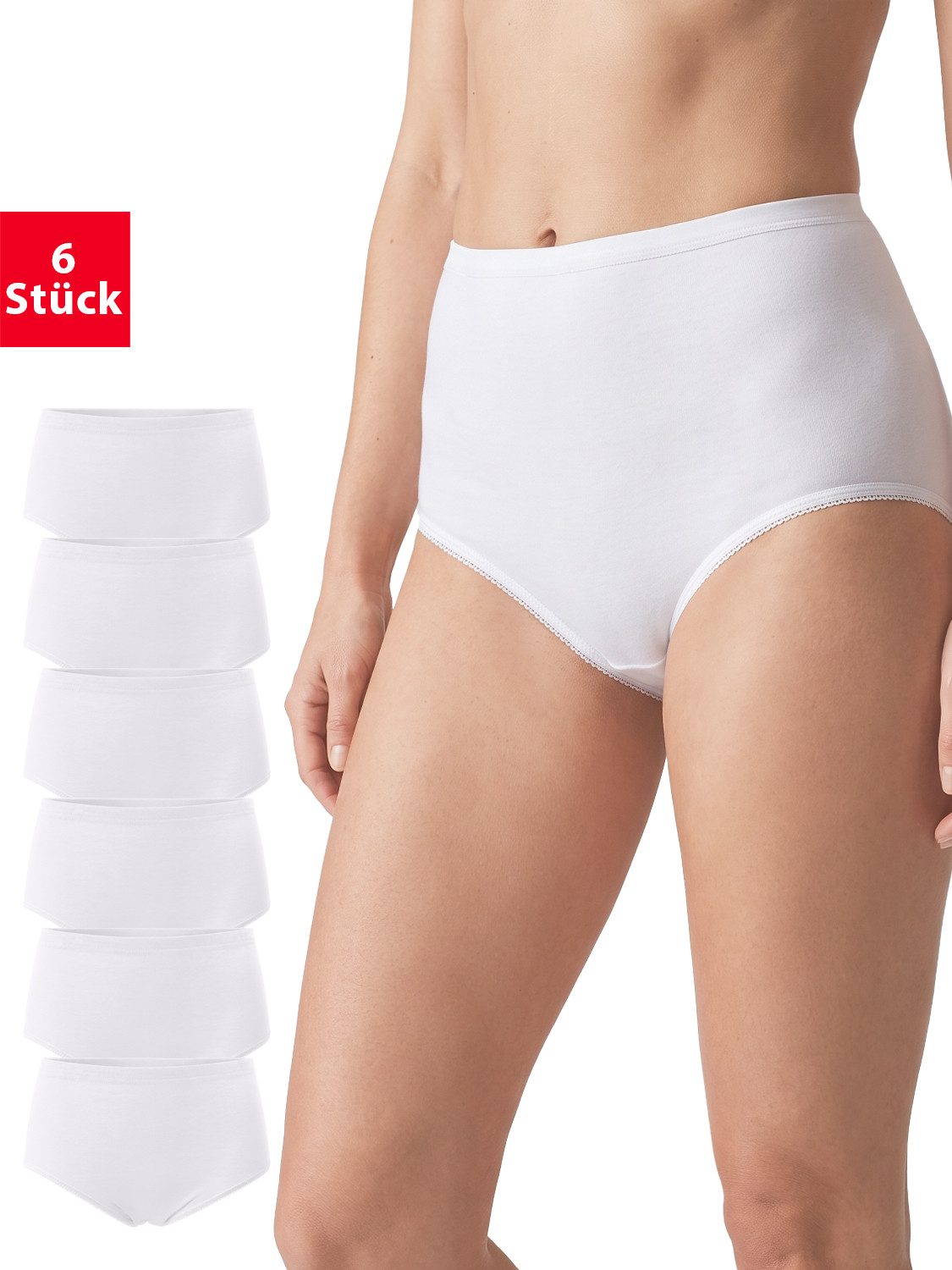 celodoro Taillenslip Damen Taillenslip (3er / 6er Pack) ohne Seitennähte