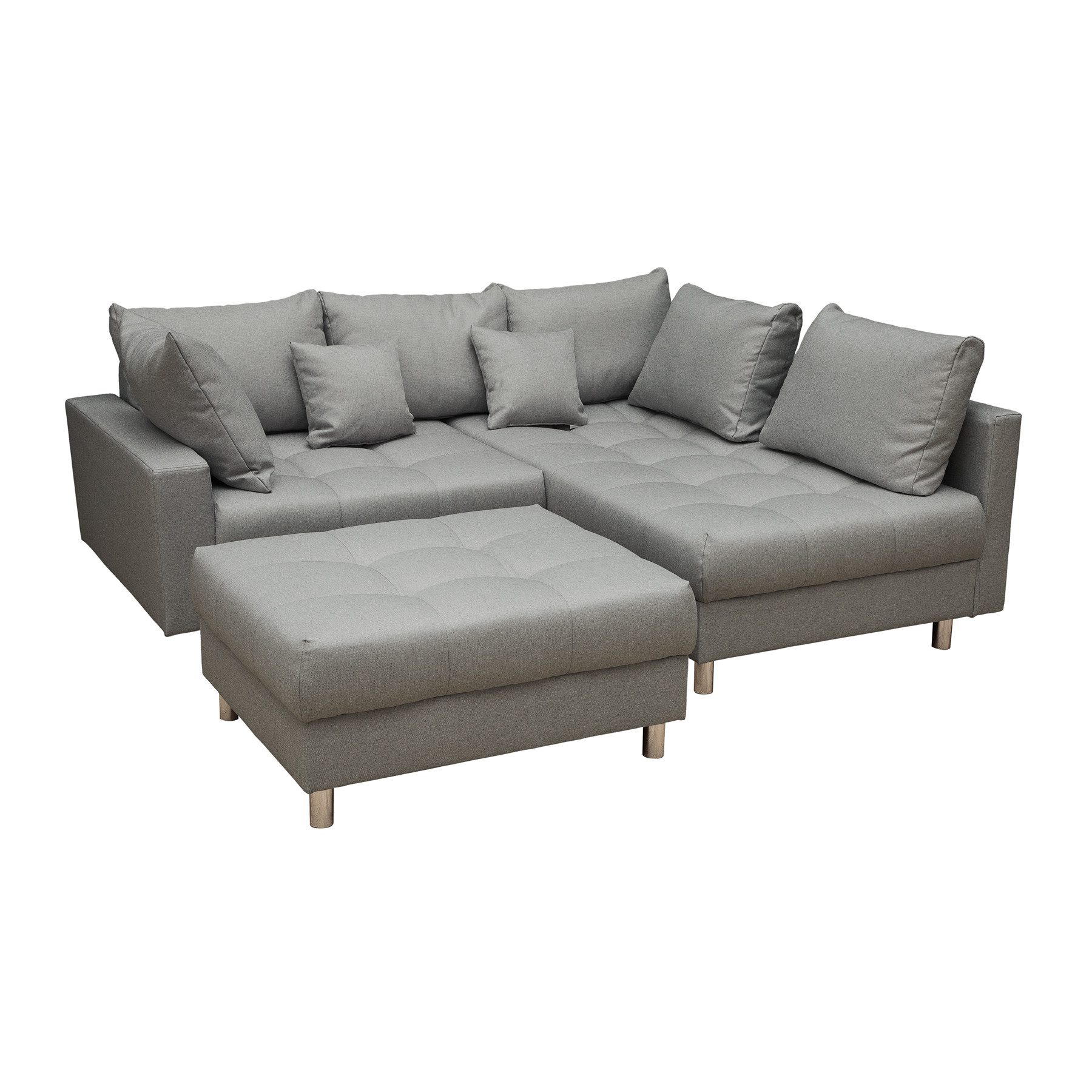 riess-ambiente Ecksofa KENT 220cm grau, Set günstig online kaufen