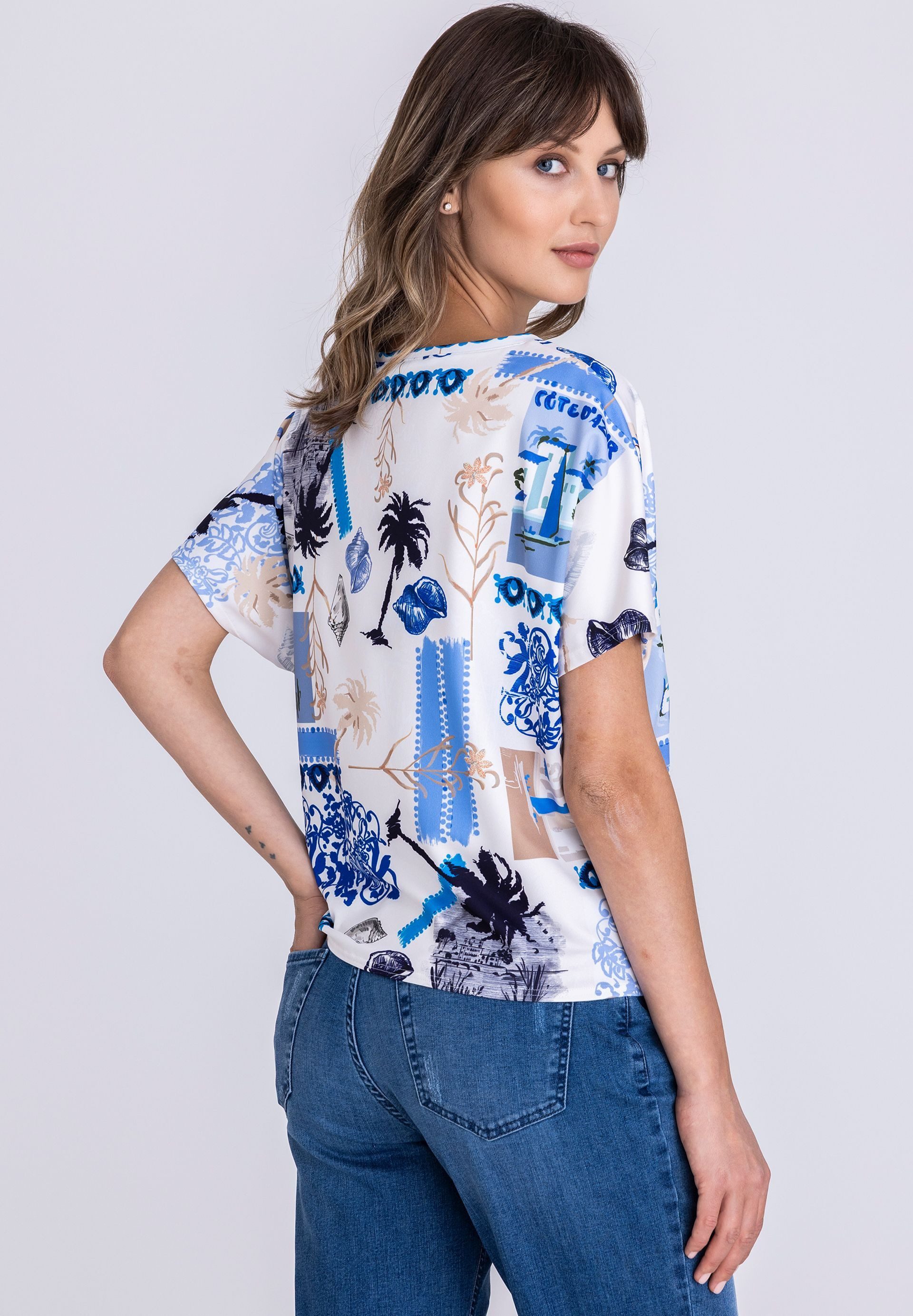 TUZZI T-Shirt mit Bindeband