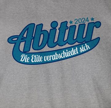 Shirtracer T-Shirt Abitur 2024 Die Elite verabschiedet sich Abitur & Abschluss 2024 Geschenk