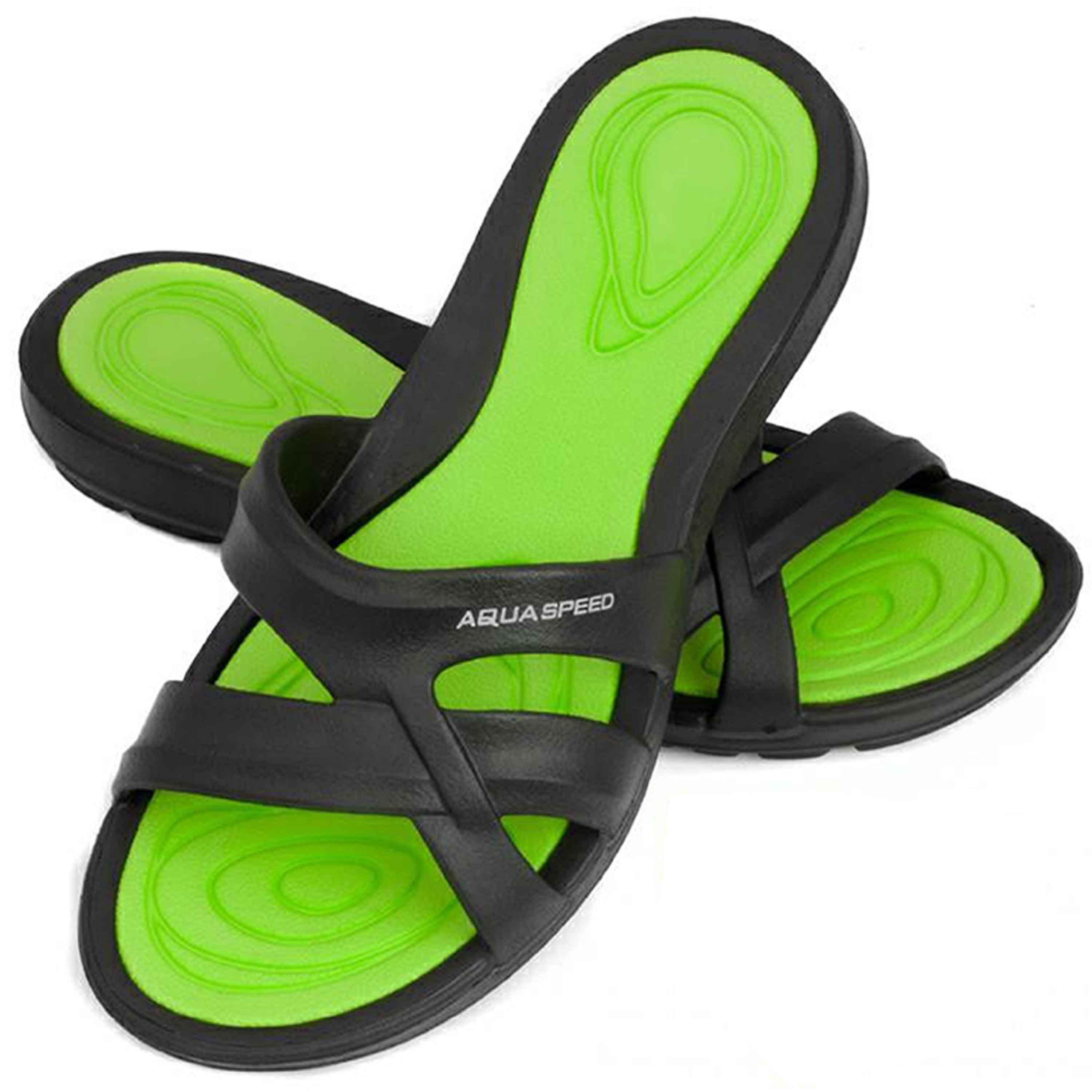 Aqua Speed Reiseschlappen für Frauen – Schnell trocken, sofort bequem Gr. 40 Badepantolette (EVA-Duschpantoletten mit Grip – Ideal für aktive Wellnessfans) Dämpfende Sohle – Reduziert Ermüdung bei längerem Tragen