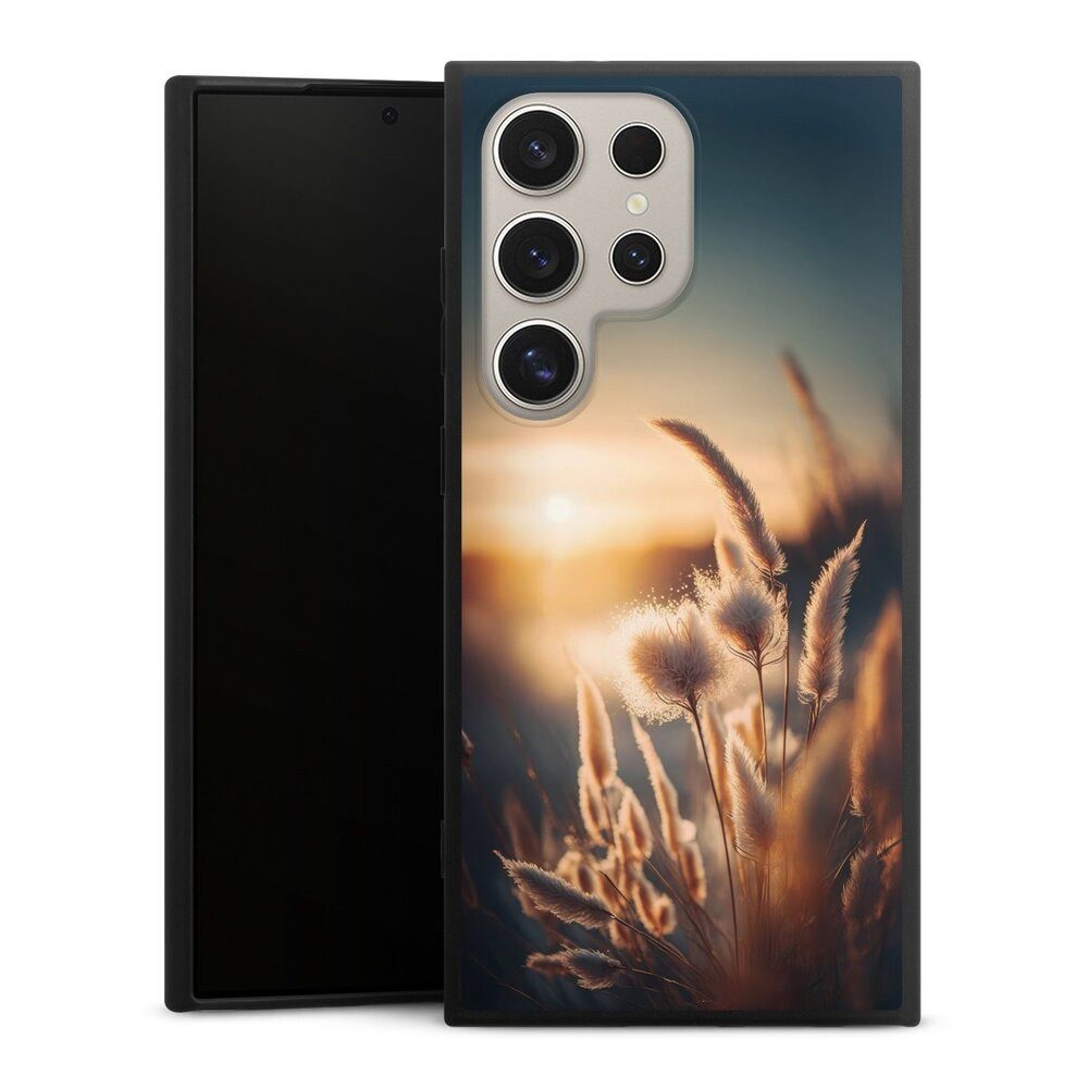 DeinDesign Handyhülle Pampasgras Sonne Natur Beautiful Back Light with AI, Samsung Galaxy S24 Ultra Silikon Hülle Premium Case Handy Schutzhülle