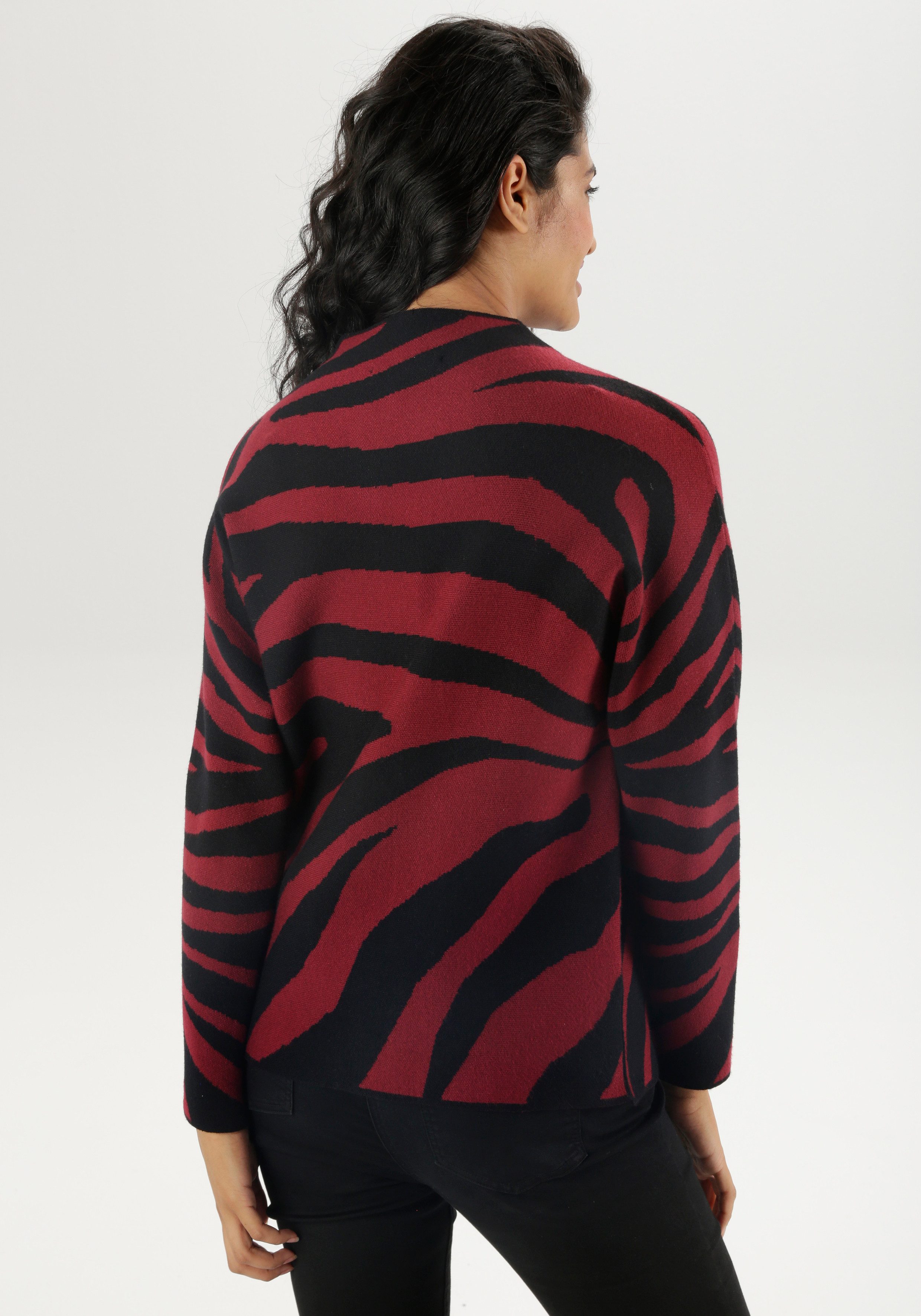 Aniston SELECTED Strickpullover mit Animal-Muster und günstig online kaufen