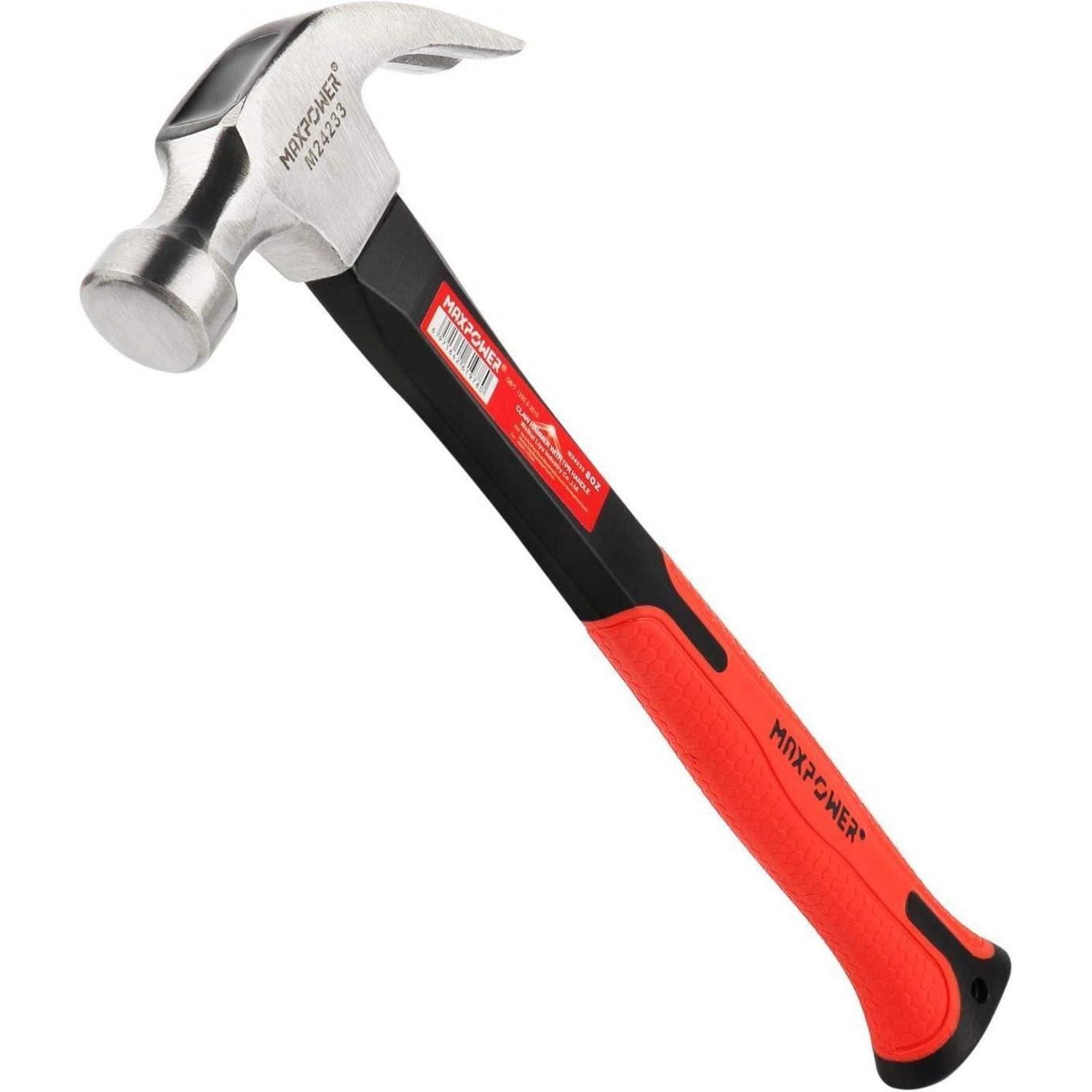 LuxusKollektion Klauenhammer Klauenhammer 240mm Griff Legierungsstahl Glasfaser 226g 8oz