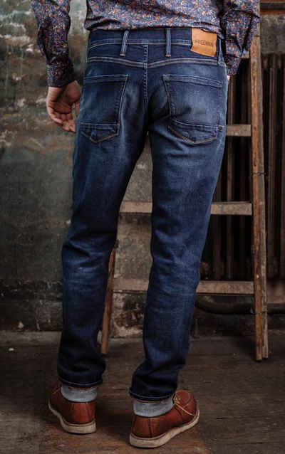 Freeman T. Porter Straight-Jeans »Jimmy stretch Denim used blue«