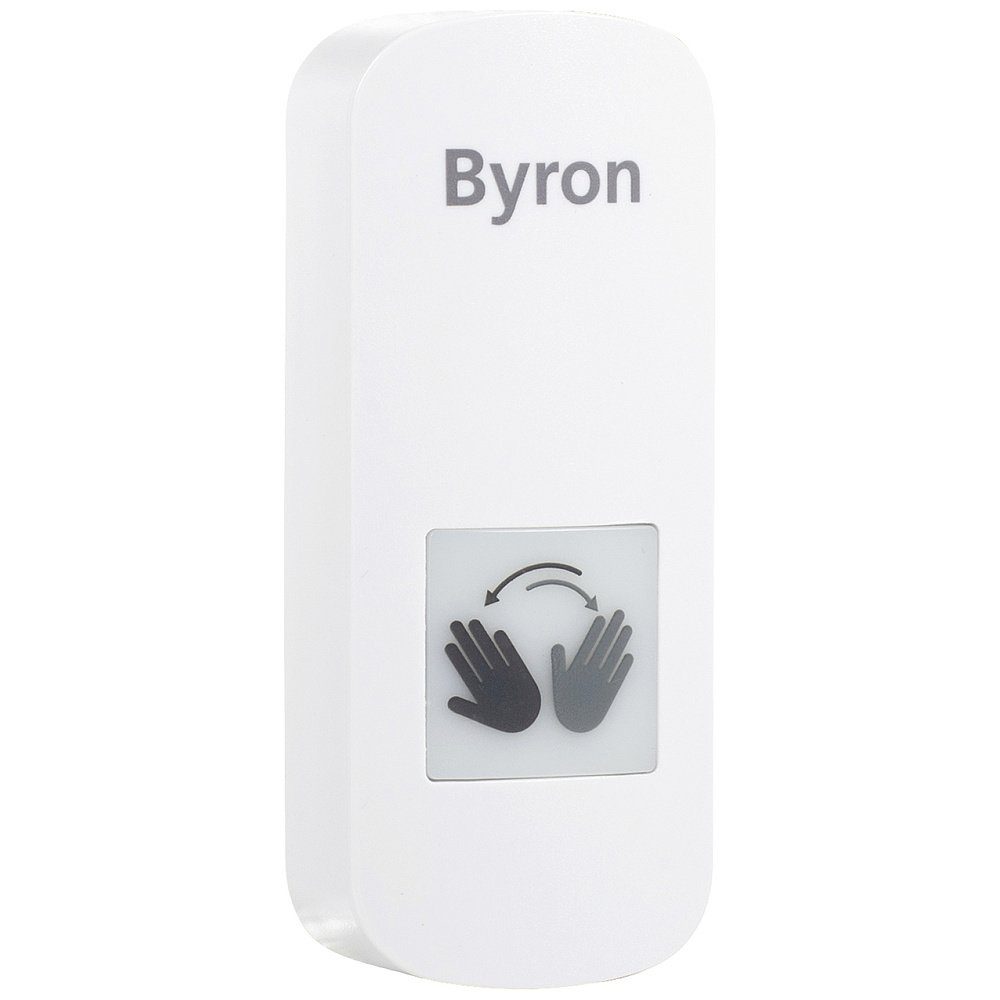 Byron Türklingelknopf Byron DBY-23430 Klingel batterielos Weiß