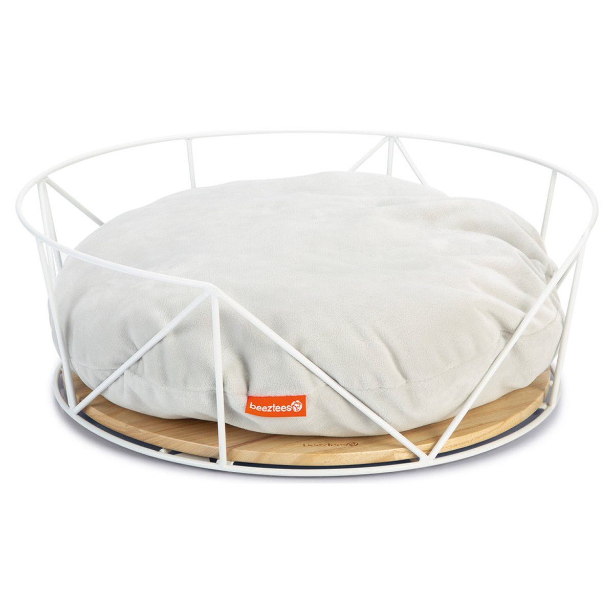 Beeztees Tierkorb Metall Katzenliege Kipu weiß