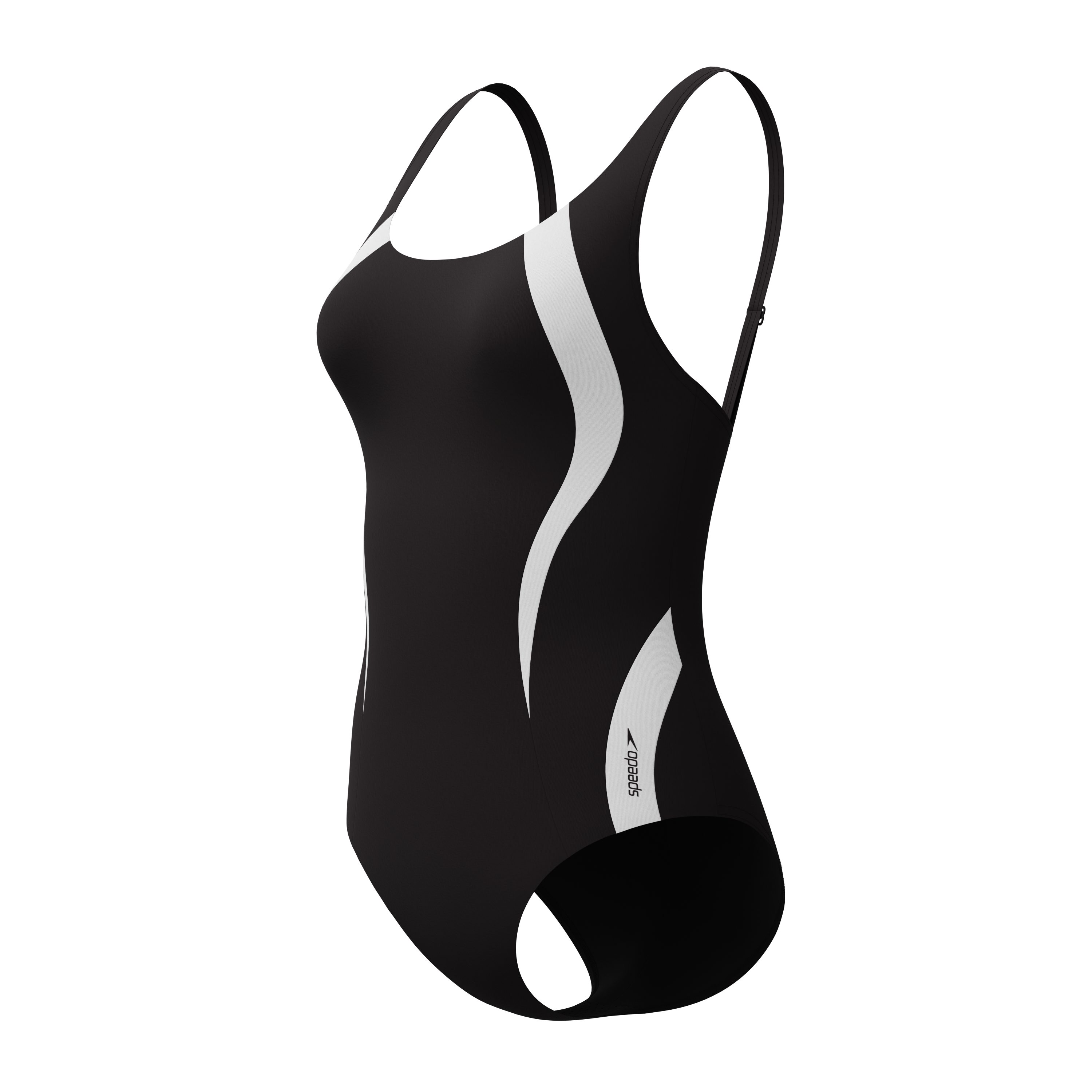Speedo Badeanzug QUANTUM CONTOUR 1PC BLK/WHT
