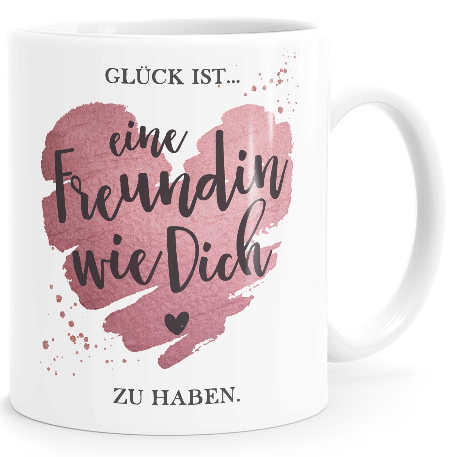 SpecialMe Tasse Tasse Beste Freundin Glück ist eine Freundin wie dich zu haben, Keramik
