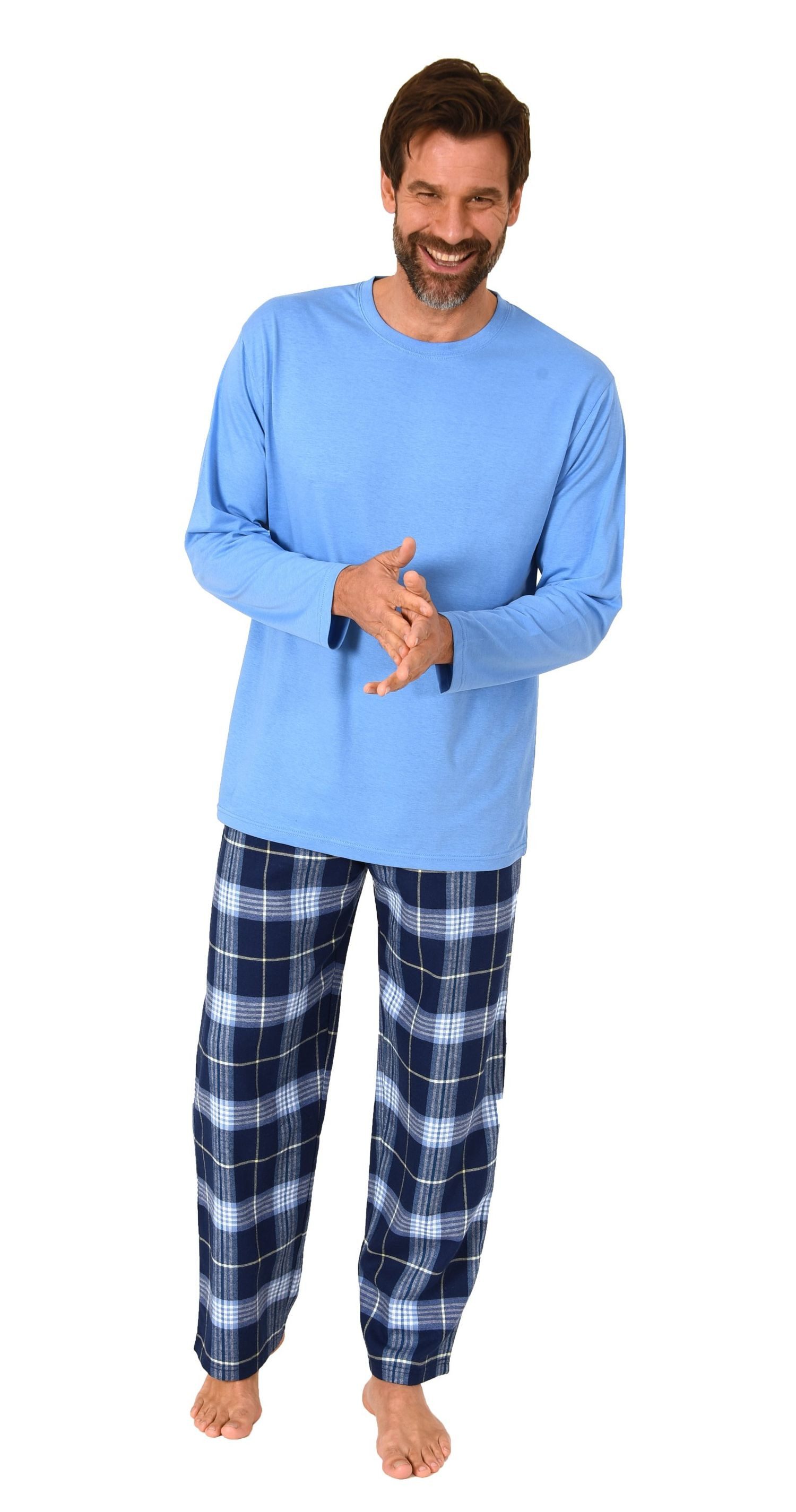 Normann Pyjama Herren Schlafanzug lang, Pyjama günstig online kaufen