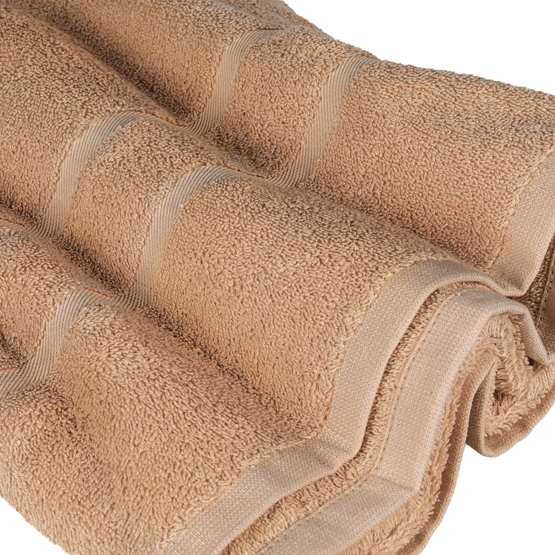 in GSM Hellbraun Badetücher Baumwolle Saunatücher Handtücher Duschtücher zur StickandShine Gästehandtücher 500 100% Handtuch Wahl