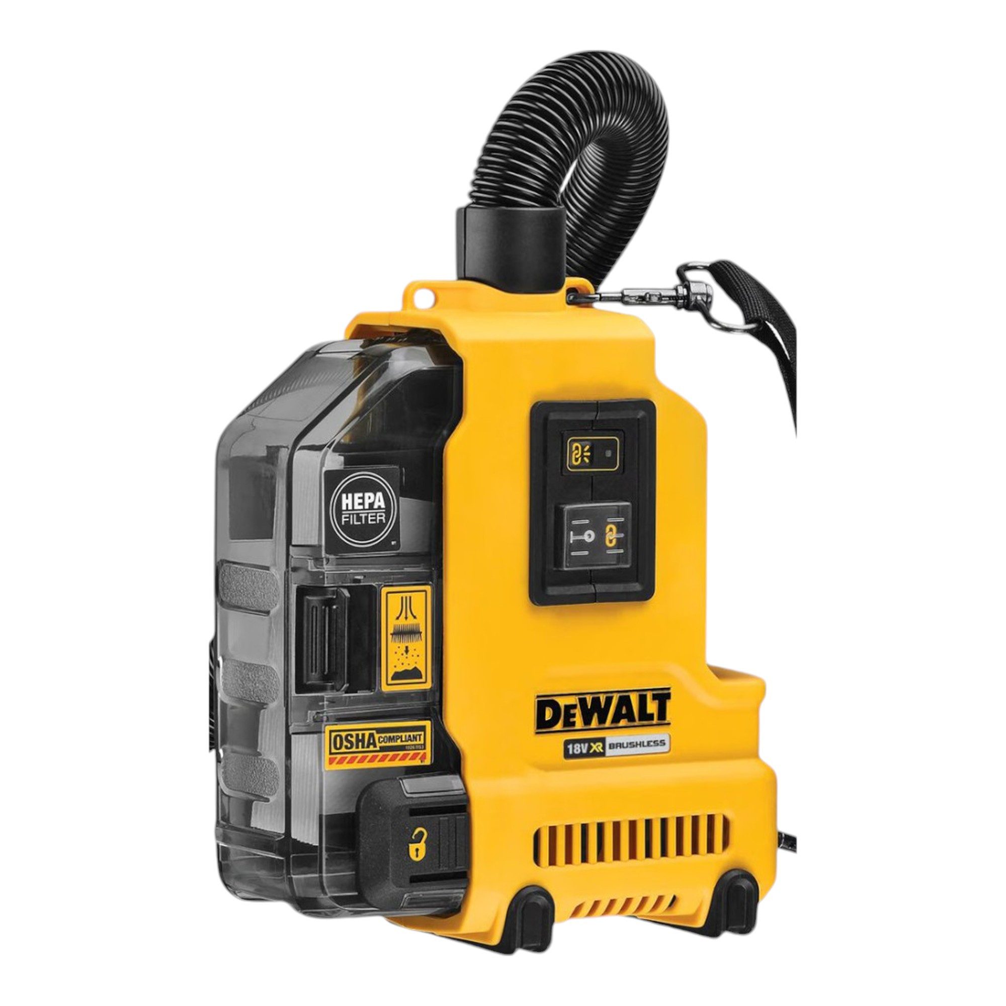 DeWalt Akku-Handstaubsauger DWH 161 D1 Akku Universalabsaugung 18 V 0,21 l Brushless + 1x Akku