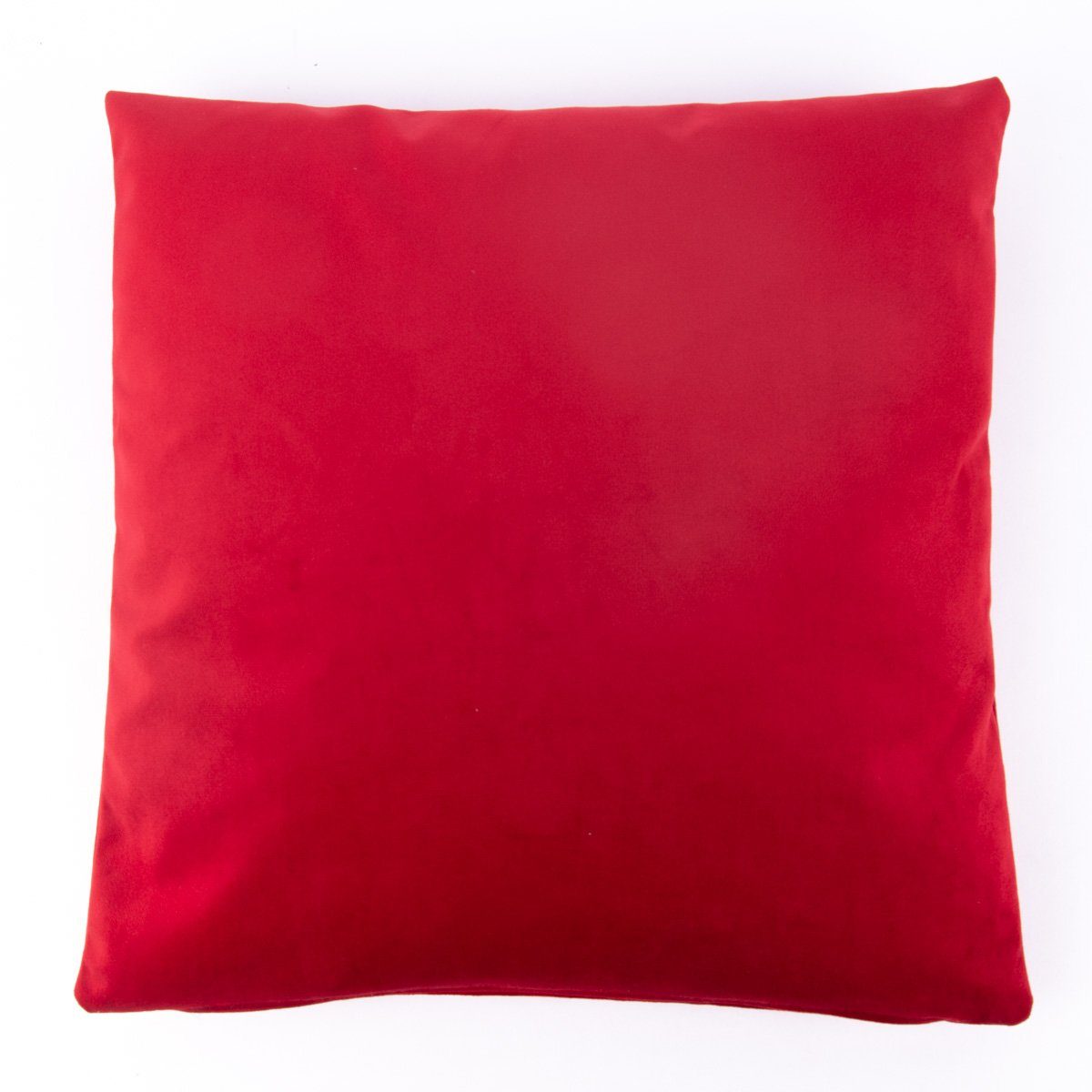SCHÖNER LEBEN. Dekokissen Kissenhülle Duval Samtkissen rot 50x50cm
