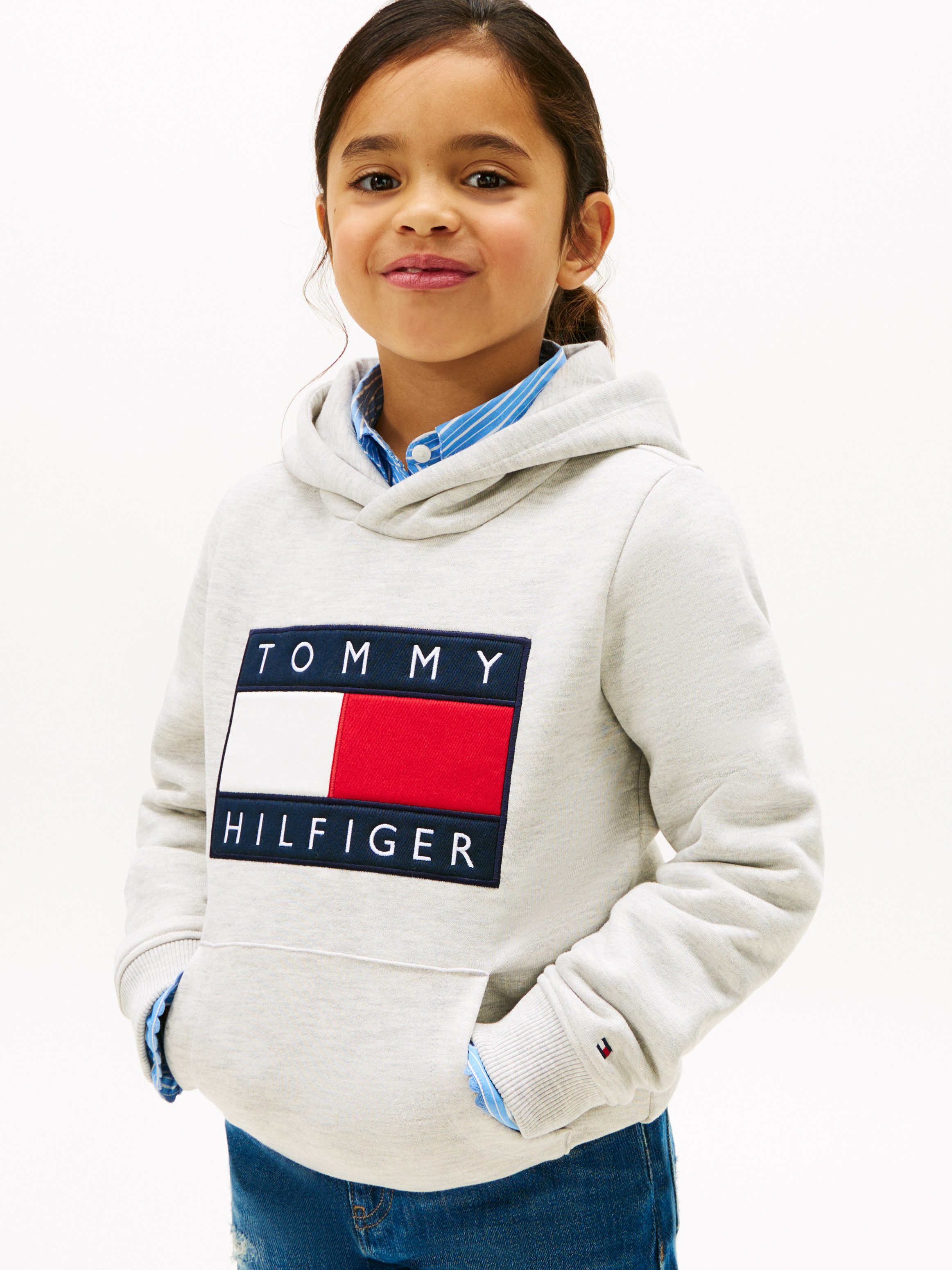 Tommy Hilfiger Kapuzensweatshirt Kinder bis 16 Jahre, mit Kapuze