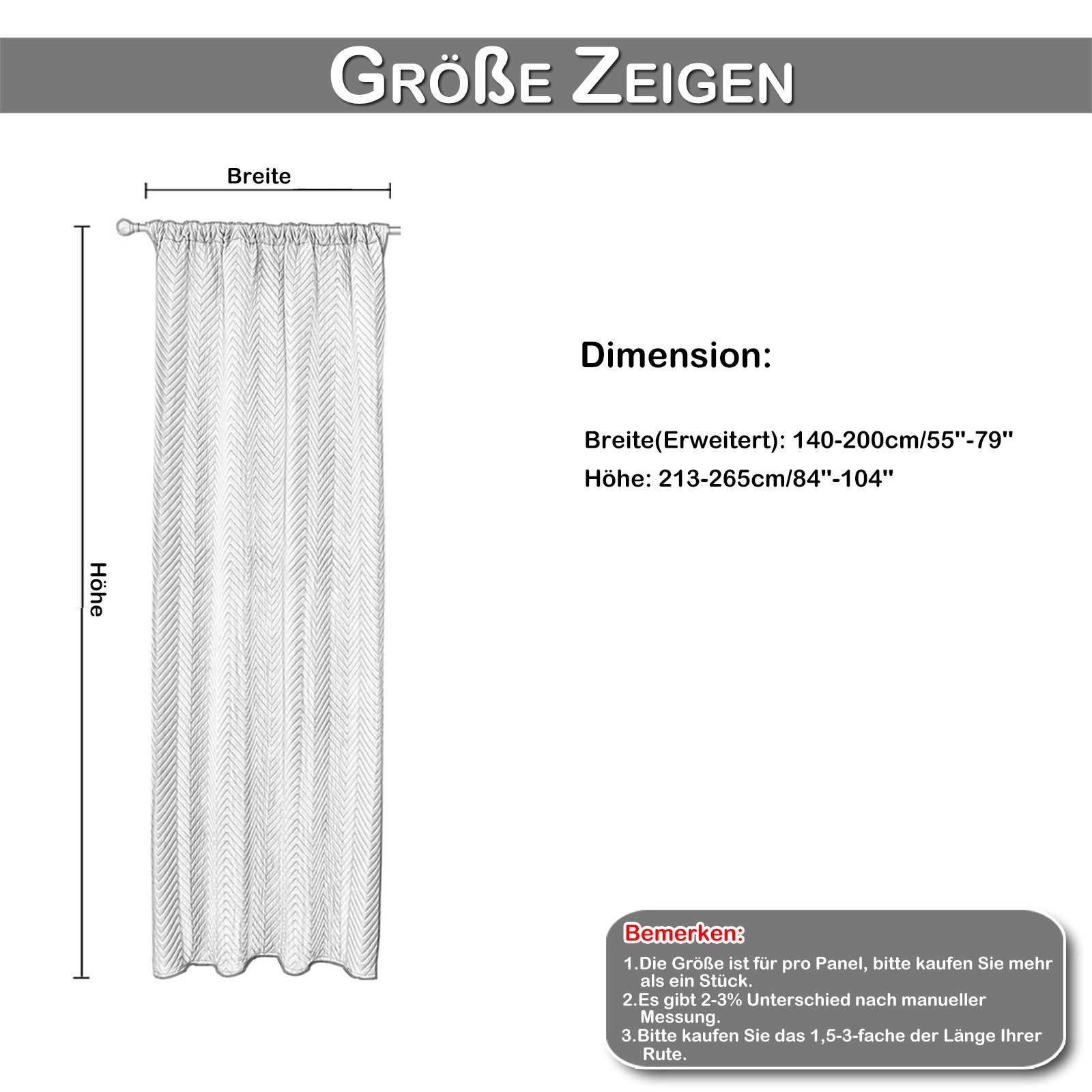 Jibenhome Schiebegardine Thermovorhang Verdunkelungsvorhang Plüsch Gesteppt günstig online kaufen