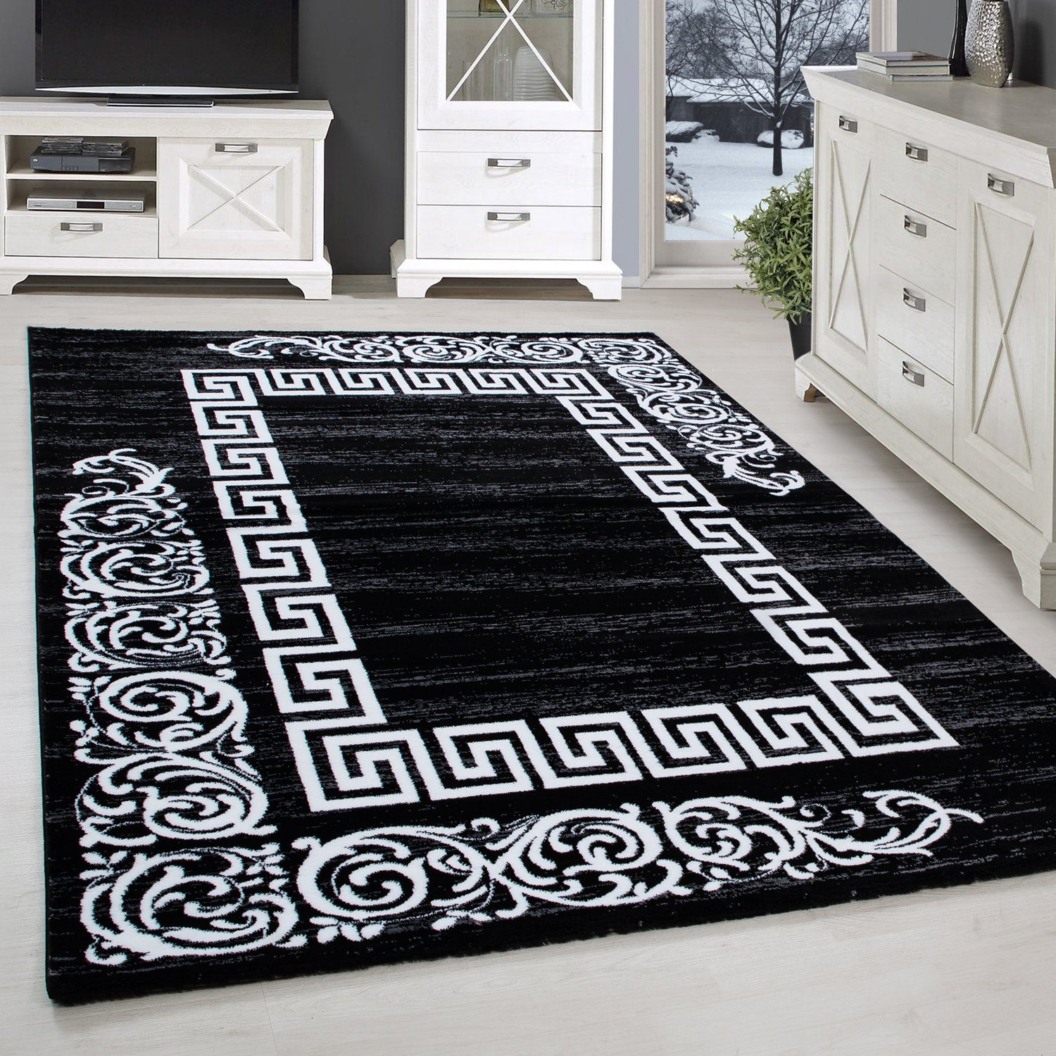 SIMPEX24 Designteppich Mäander Design, Läufer, Höhe: günstig online kaufen