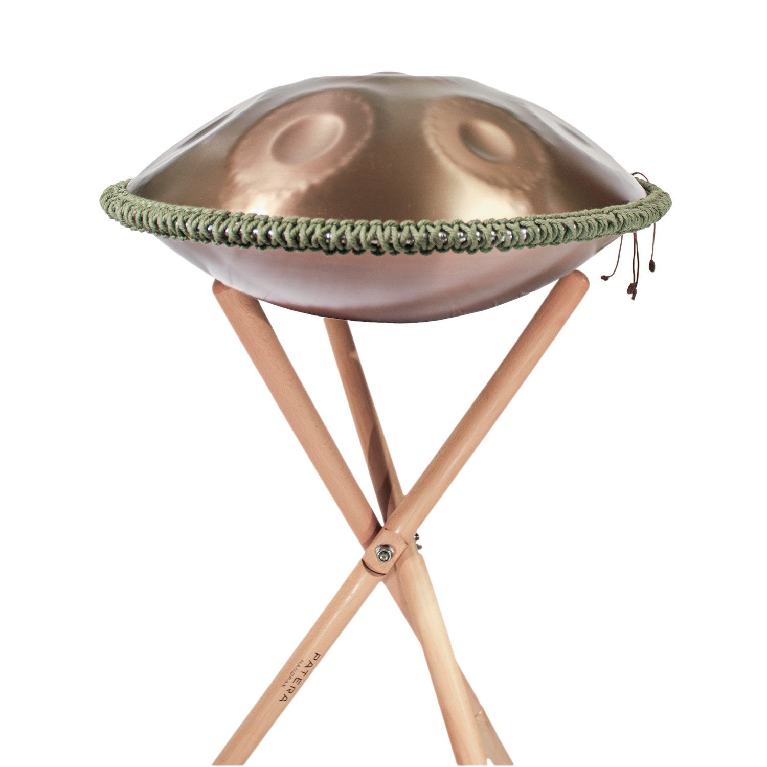 Patera Handpan Patera Handpan HPDM-6 D-Kurd Edelstahl mit Handpan-Ständer,Vorteils-Set mit Handpan-Ständer, Handpan