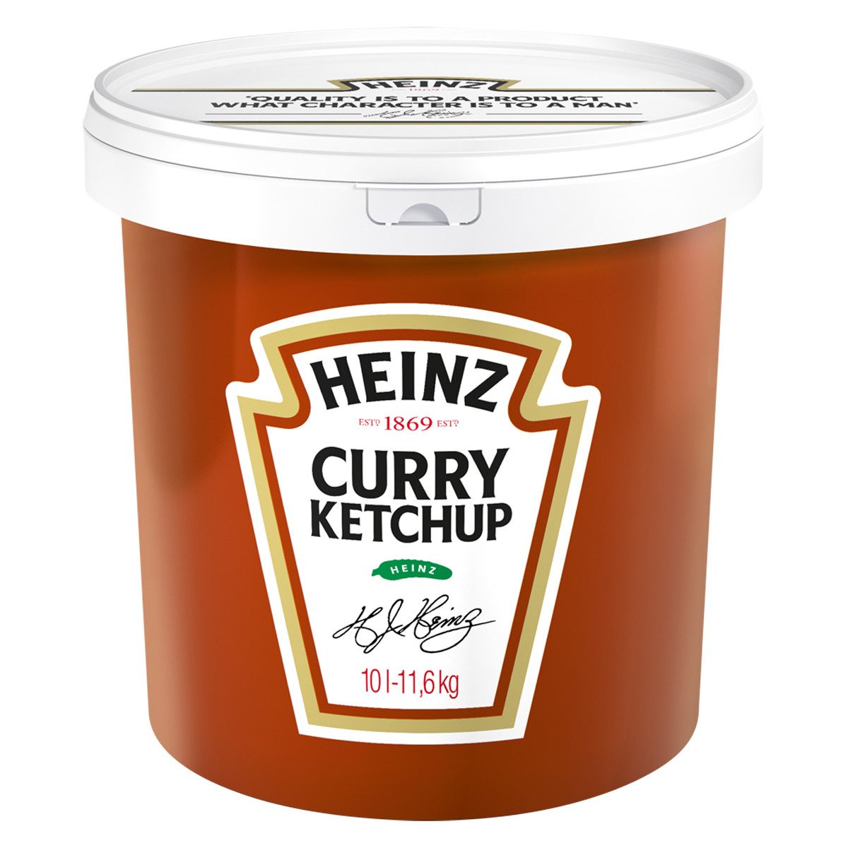 Heinz Saucen, Heinz Curry Gewürz Ketchup mit würziger Note im Eimer 10000ml