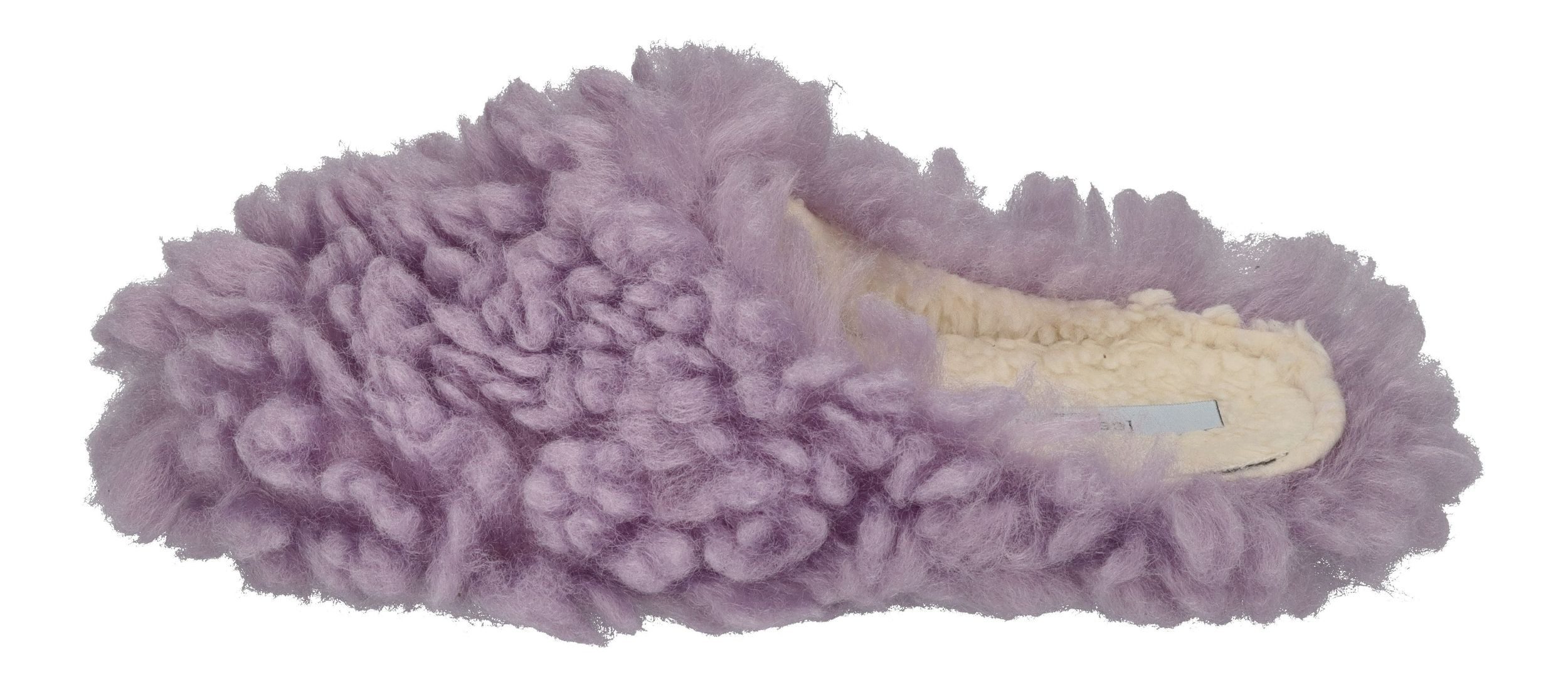 espadrij l´originale CHAUSSON FLUFFY Hausschuh Lavande