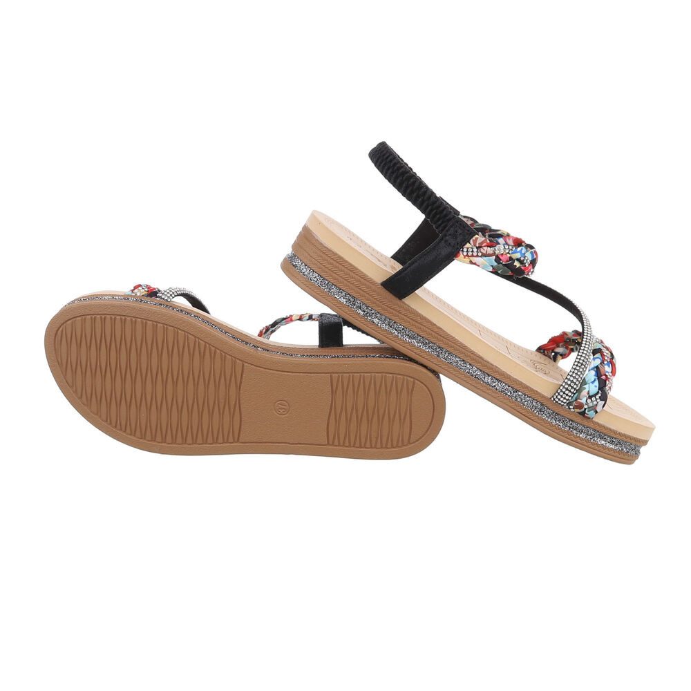 Ital-Design Damen Freizeit Riemchensandalette (86017039) Keilabsatz/Wedge günstig online kaufen
