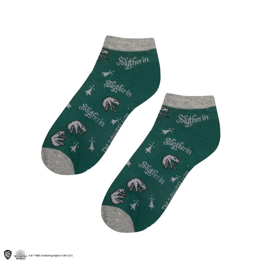 Cinereplicas Socken Slytherin Knöchelsocken 3er-Pack Zauberhaft weiche Knöchelsocken für jeden waschechten Harry Potter F