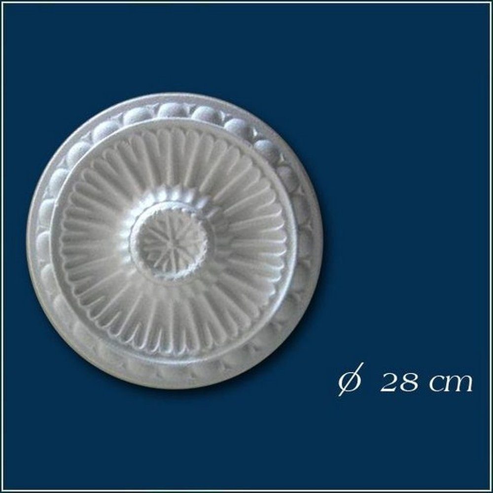 PROVISTON Wanddekoobjekt Stuckrosette, Polystyrol, Durchmesser 280 günstig online kaufen