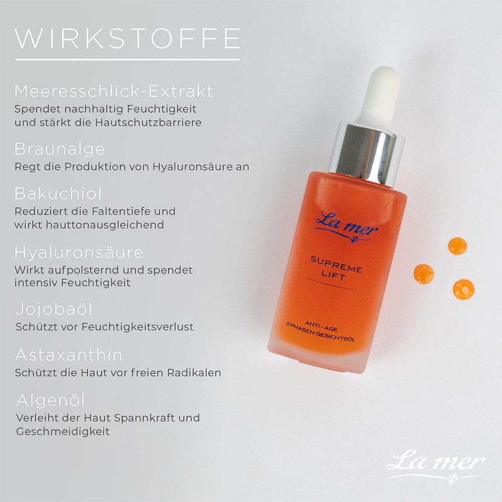 La mer Gesichtspflege Supreme Lift Anti-Age 2-Phasen Gesichtsöl