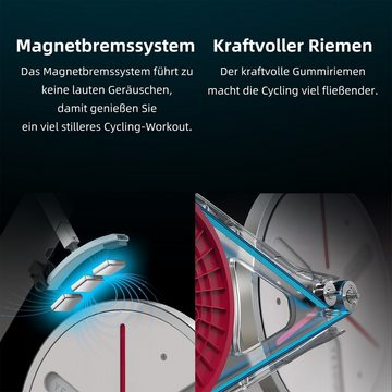 JASPORT Speedbike S3 (mit Pulsgurt, mit Handtuch), App mit Video on Demand Trainingskursen, Kinomap & Zwift kompatibel
