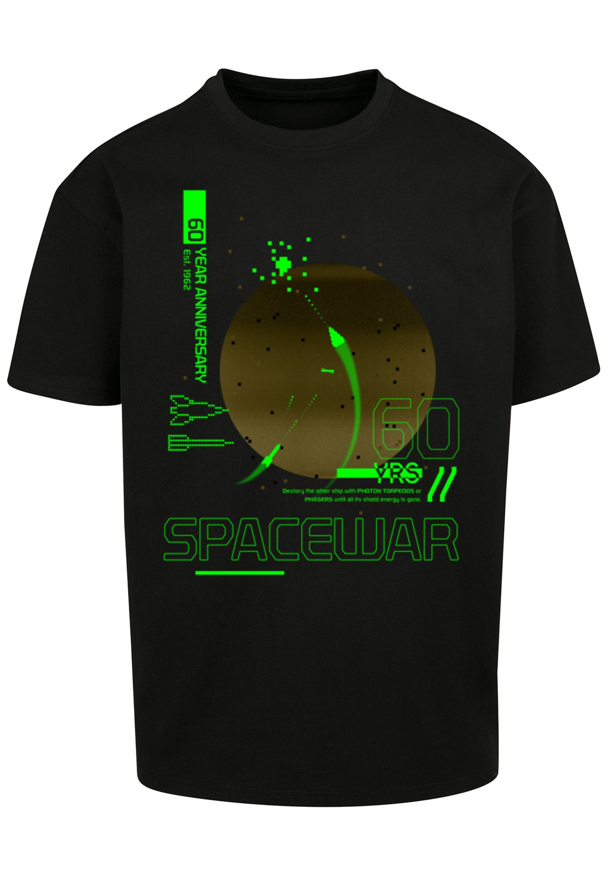 Gaming SpaceWar T-Shirt SEVENSQUARED F4NT4STIC Print Retro schwarz
