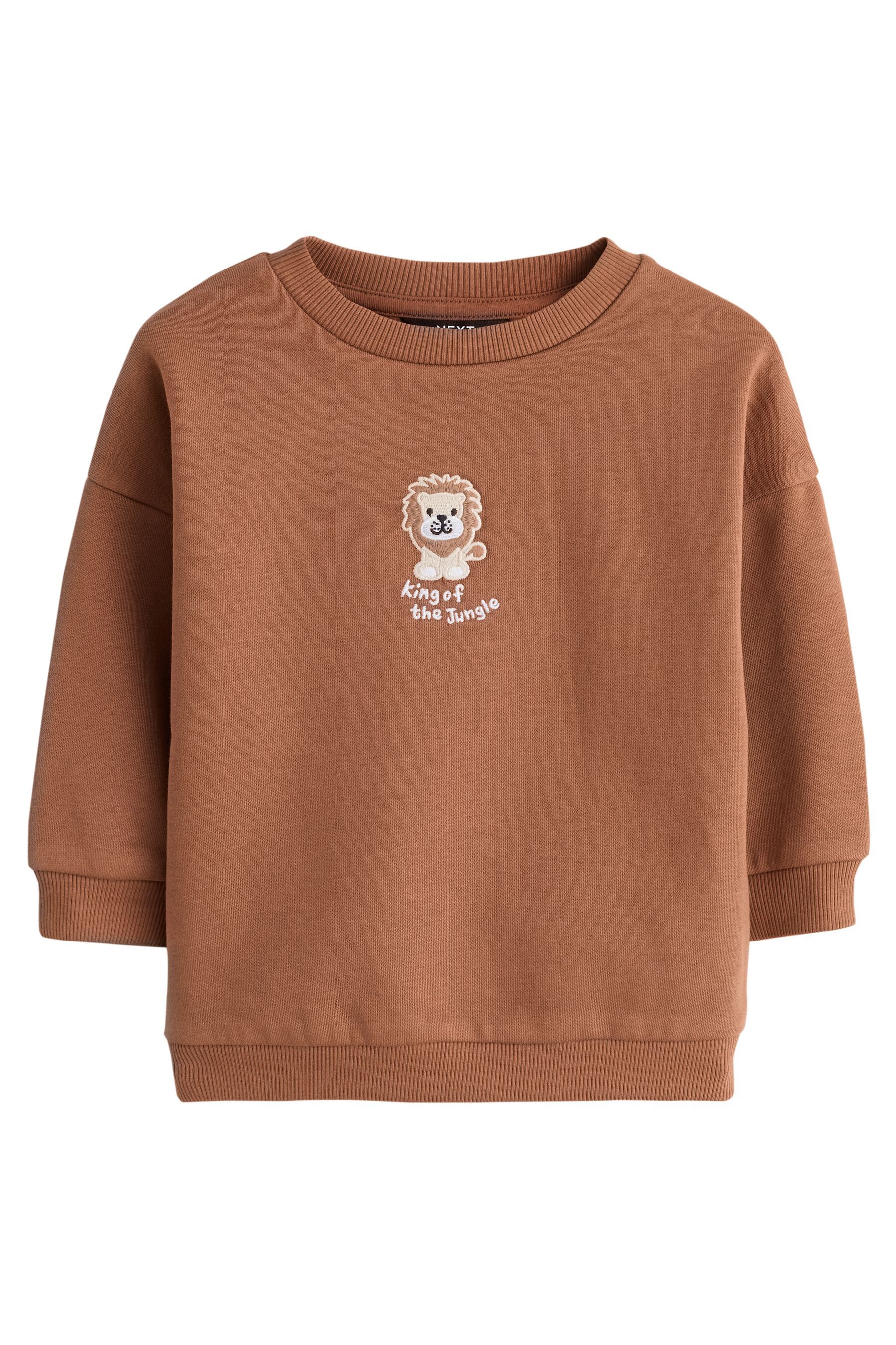 Next Sweater Sweatshirt mit Aufdruck (1-tlg)
